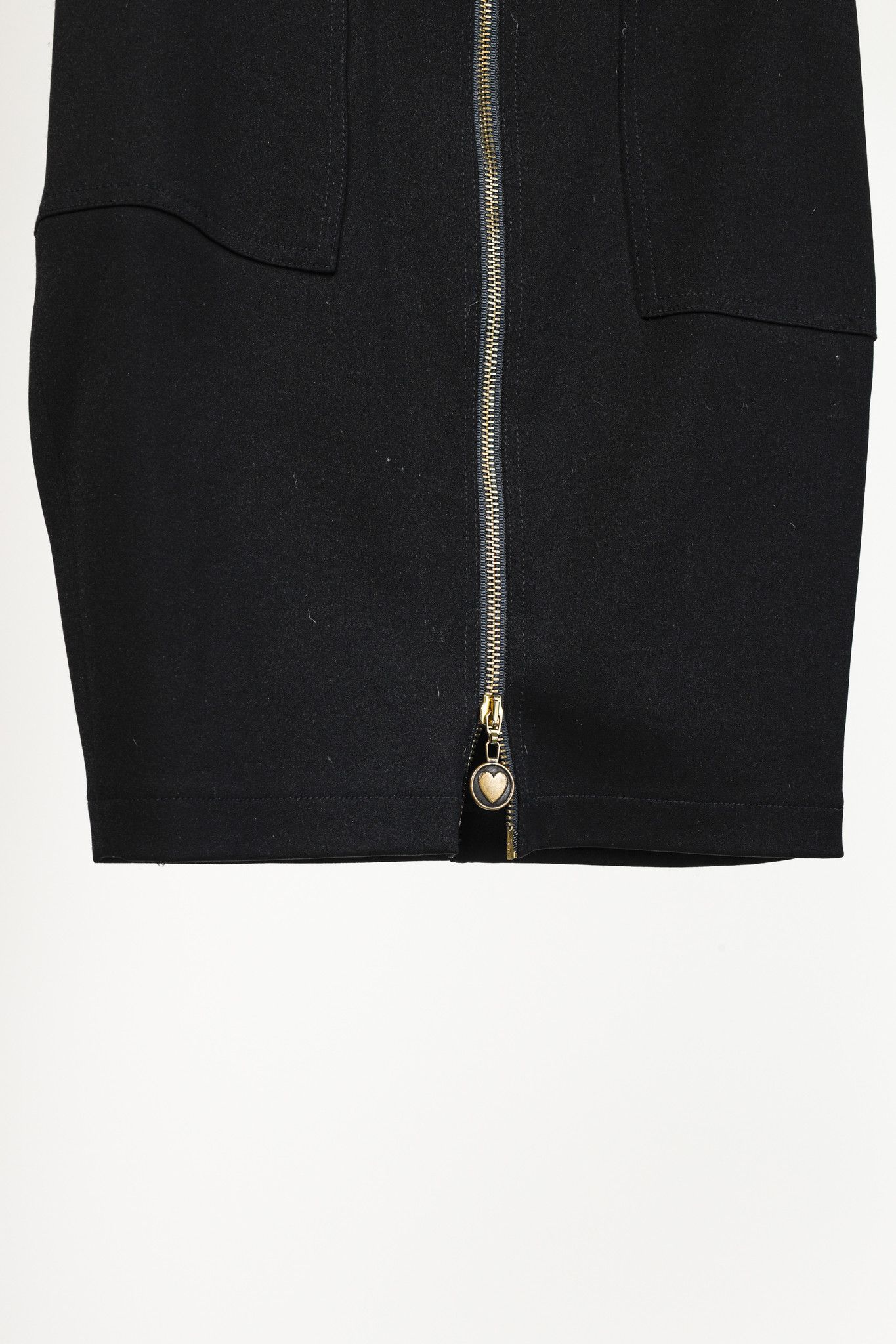 Moschino Moschino Jeans Black Double Zip Skirt Size 28" / US 6 / IT 42 - 7 Thumbnail