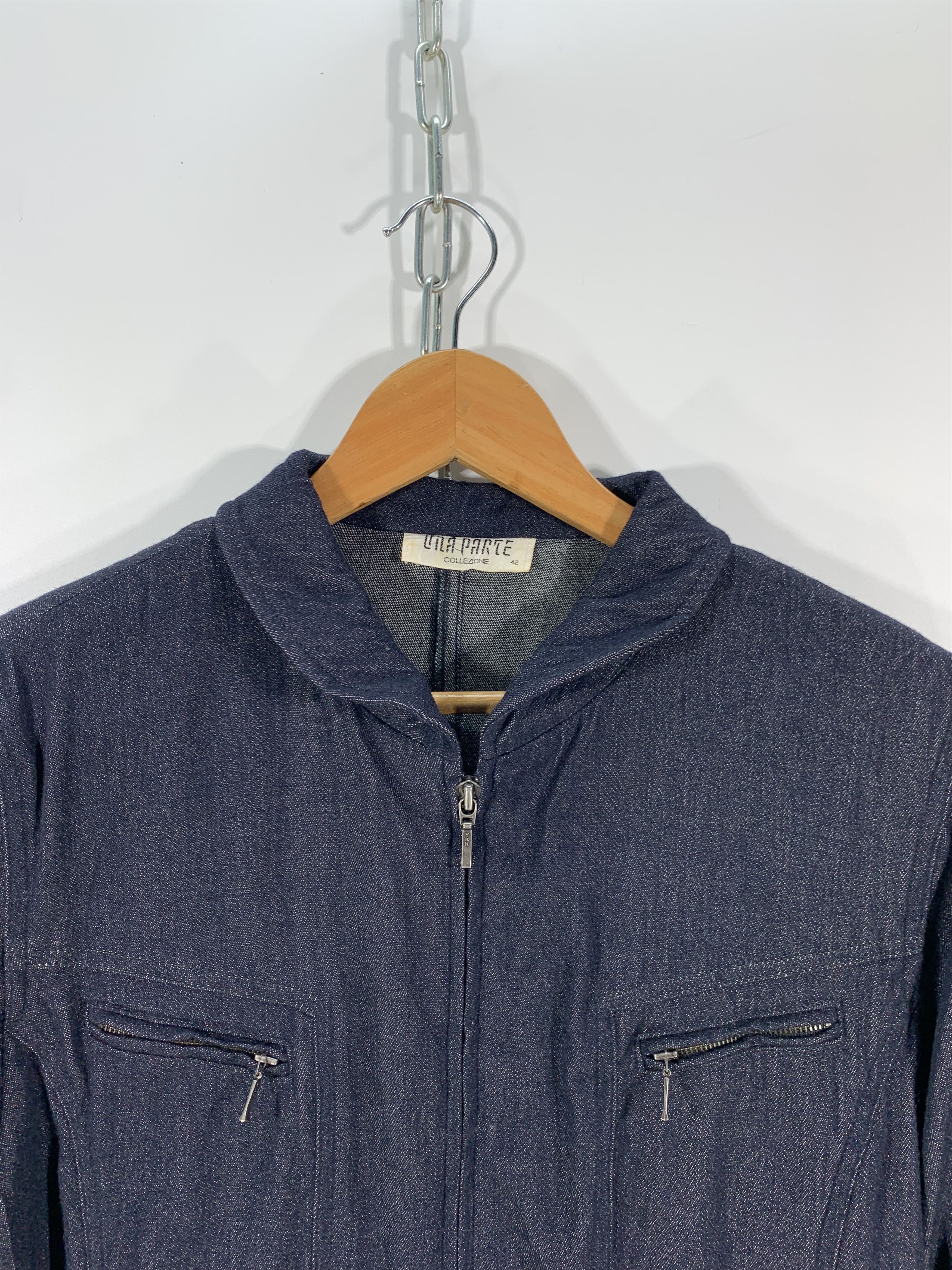 Japanese Brand × Vintage Vintage soft denim jacket stretch Size US S / EU 44-46 / 1 - 4 Thumbnail