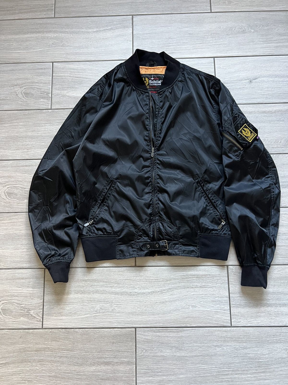 Other BELSTAFF VINTAGE 90s OLD SCHOOL BOMBER MOTO JACKET Size US XL / EU 56 / 4 - 2 Thumbnail