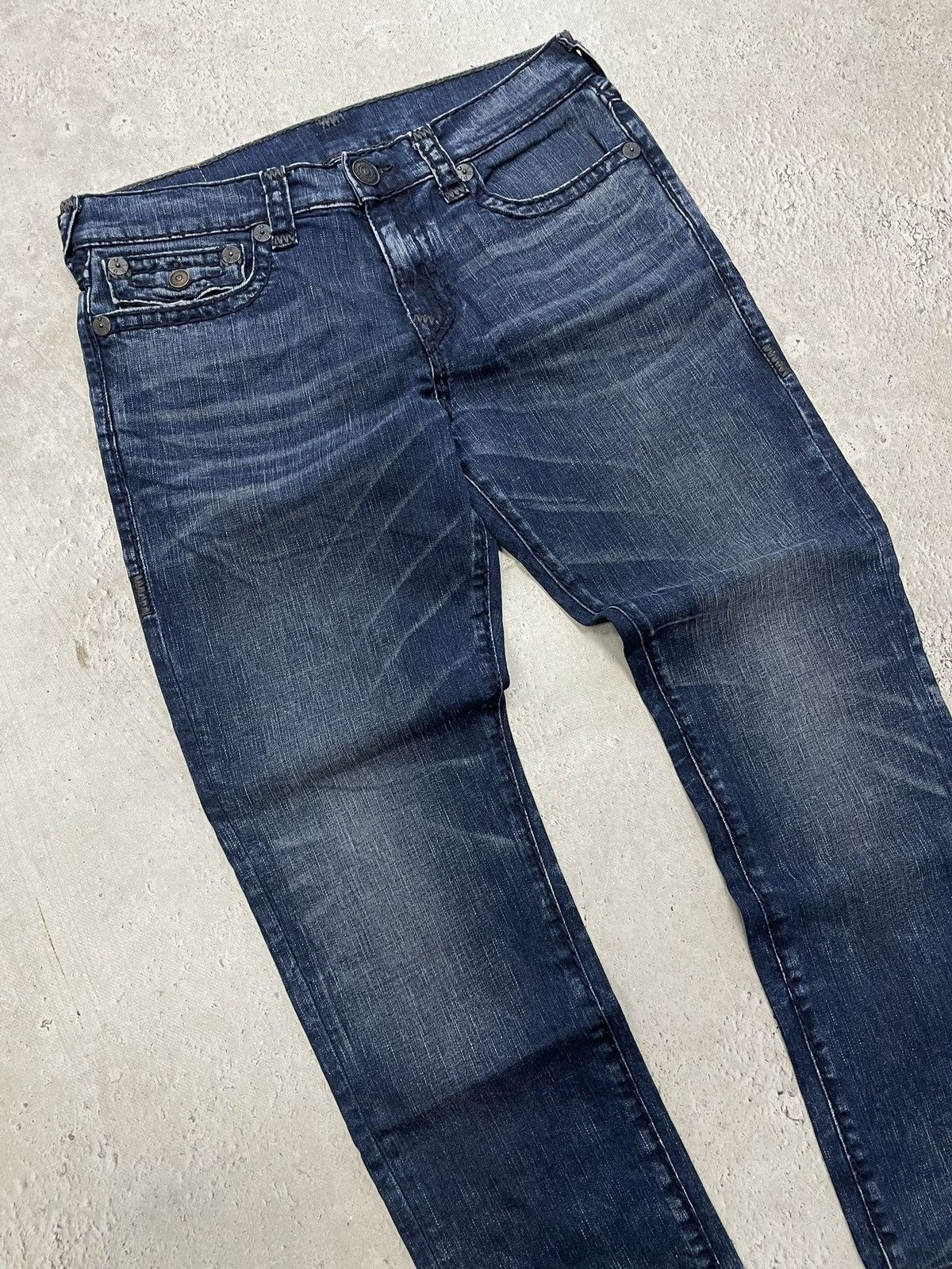 True Religion Truereligion jeans relaxed slim whiskered pants classic blue Size US 34 / EU 50 - 3 Thumbnail