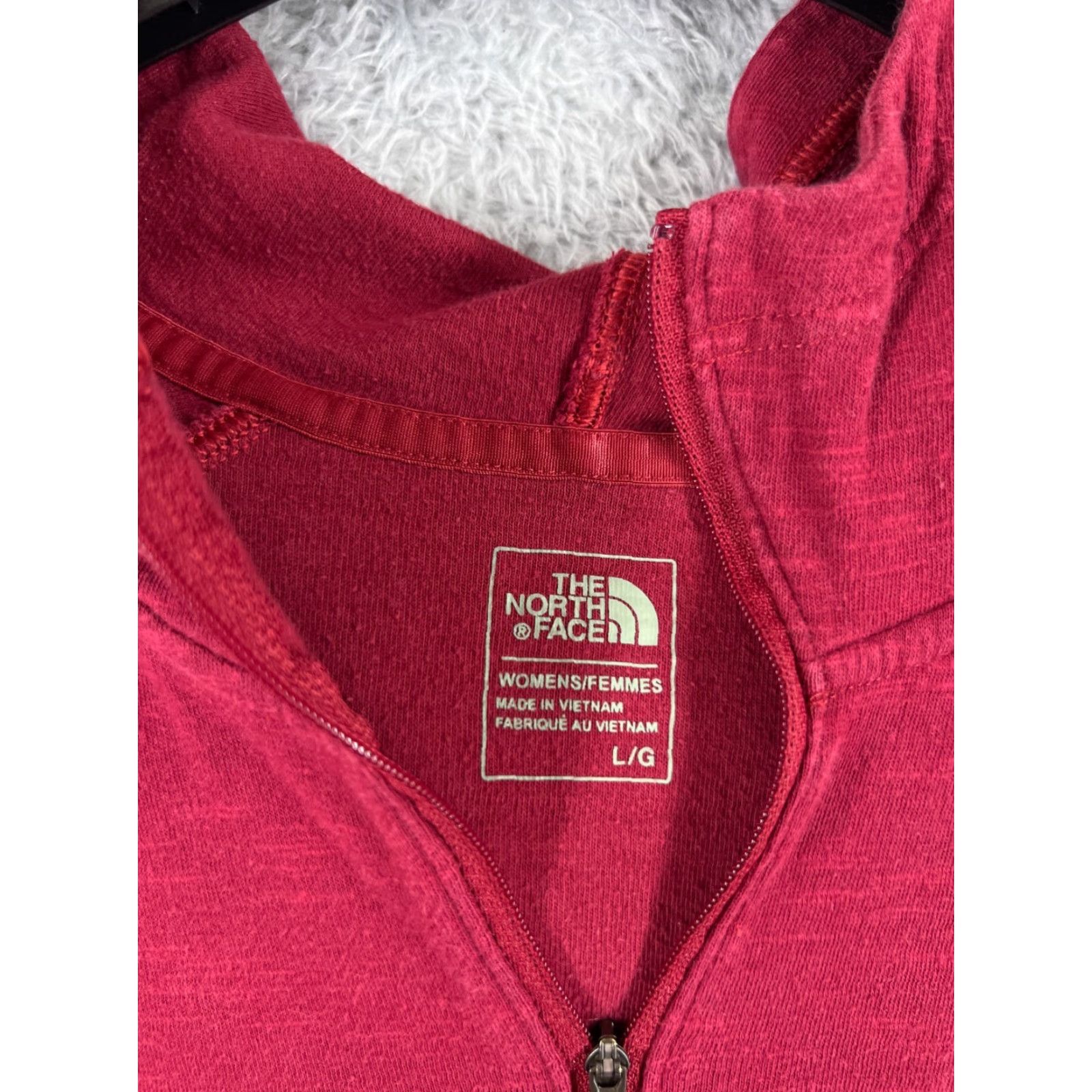 The North Face The North Face Hoodie Womens L Red Pullover Lightweight Crew Neck 1/2 Zip Logo Activewear - Regular Fit Size L / US 10 / IT 46 - 6 Thumbnail
