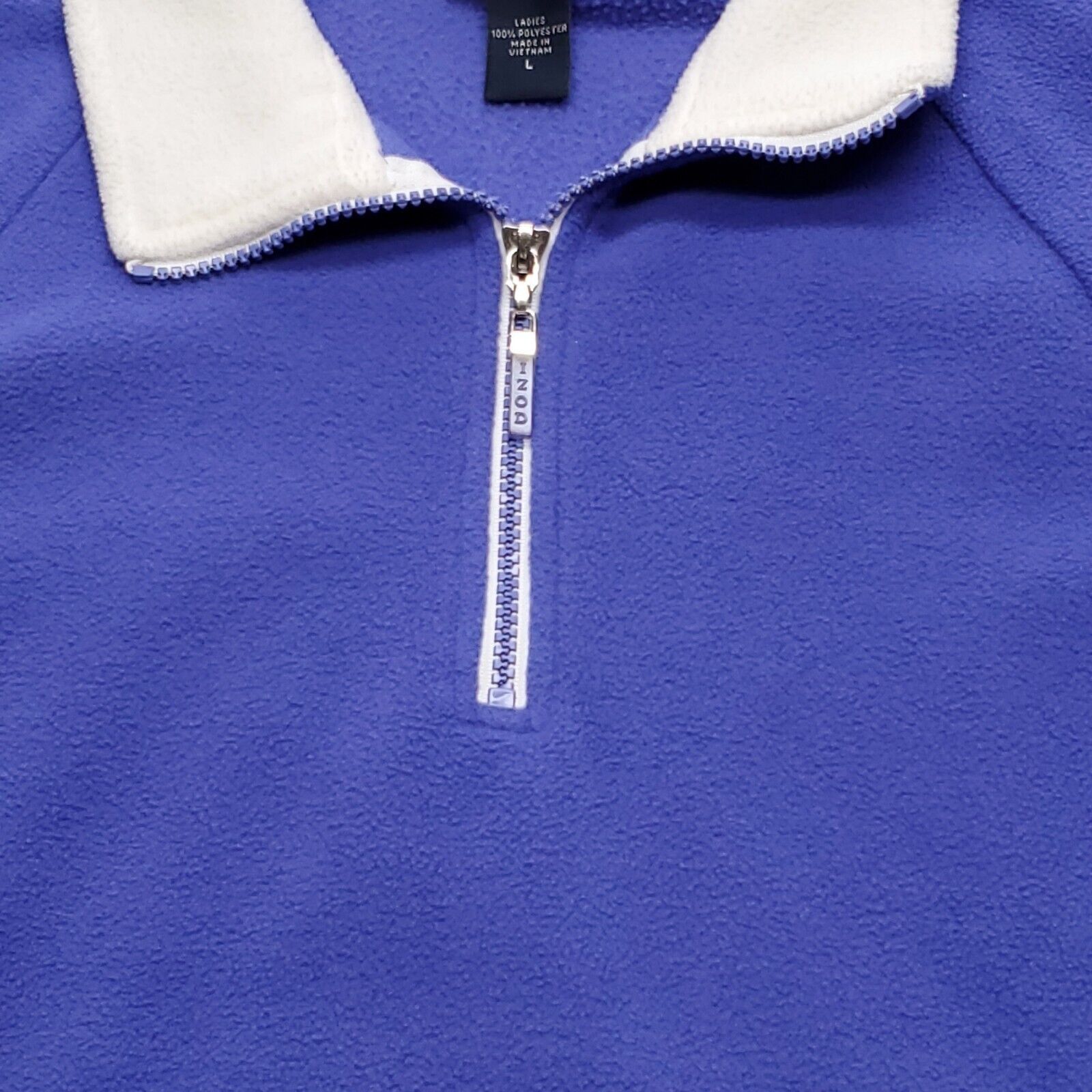 Izod IZOD Zip Up Pullover Jacket Womens Size Large L Purple White Size L / US 10 / IT 46 - 6 Thumbnail