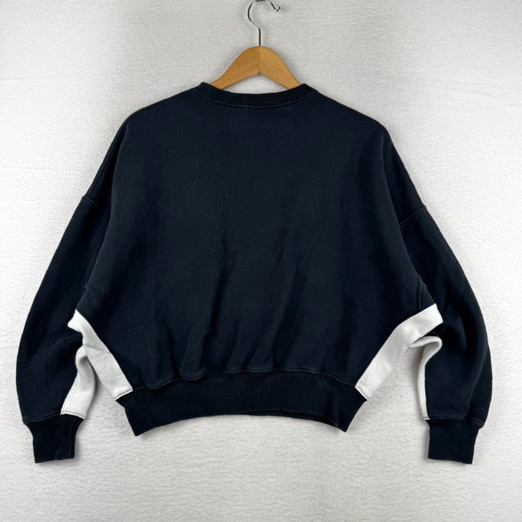 Polo Ralph Lauren Polo Ralph Lauren Womens XS Sweatshirt Crew Neck Pullover Boxy Cropped Oversized Dolman Logo Black Size XS / US 0-2 / IT 36-38 - 3 Thumbnail