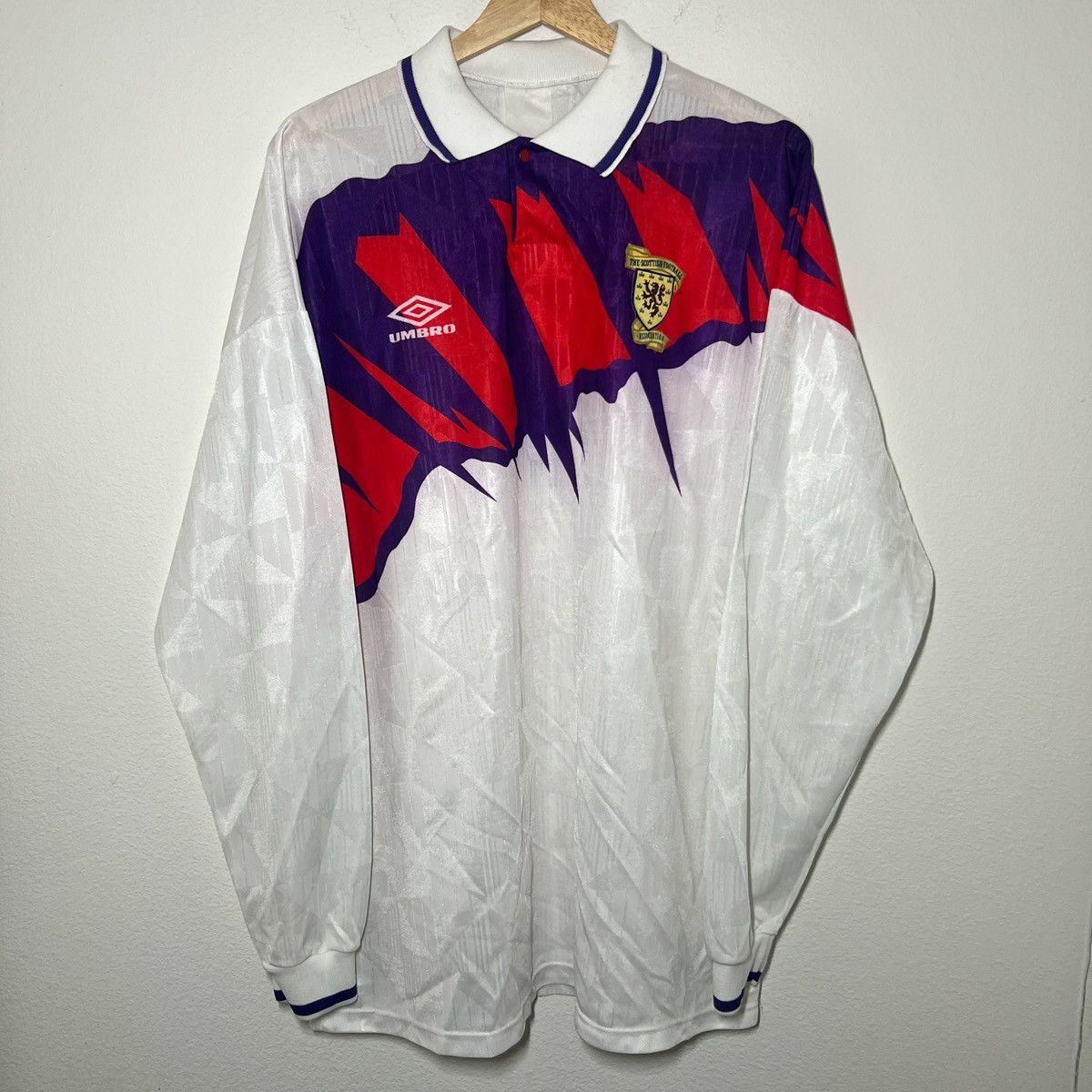 Scotland 1991-1993 Away Long Sleeve Jersey Vintage Soccer