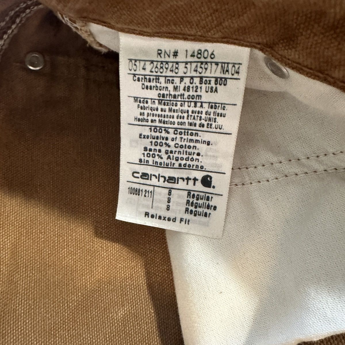 Carhartt × Vintage Carhartt Double Knee Tan Workpants Size 8 32” x 29.5” Size 32" / US 10 / IT 46 - 5 Thumbnail