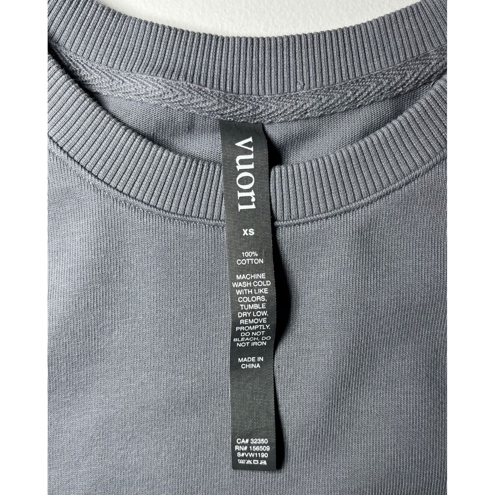 Vuori Vuori Women's Mackenzie Short Sleeve Top T-Shirt XS Gray 100% Cotton VW1190 Size XS / US 0-2 / IT 36-38 - 5 Thumbnail