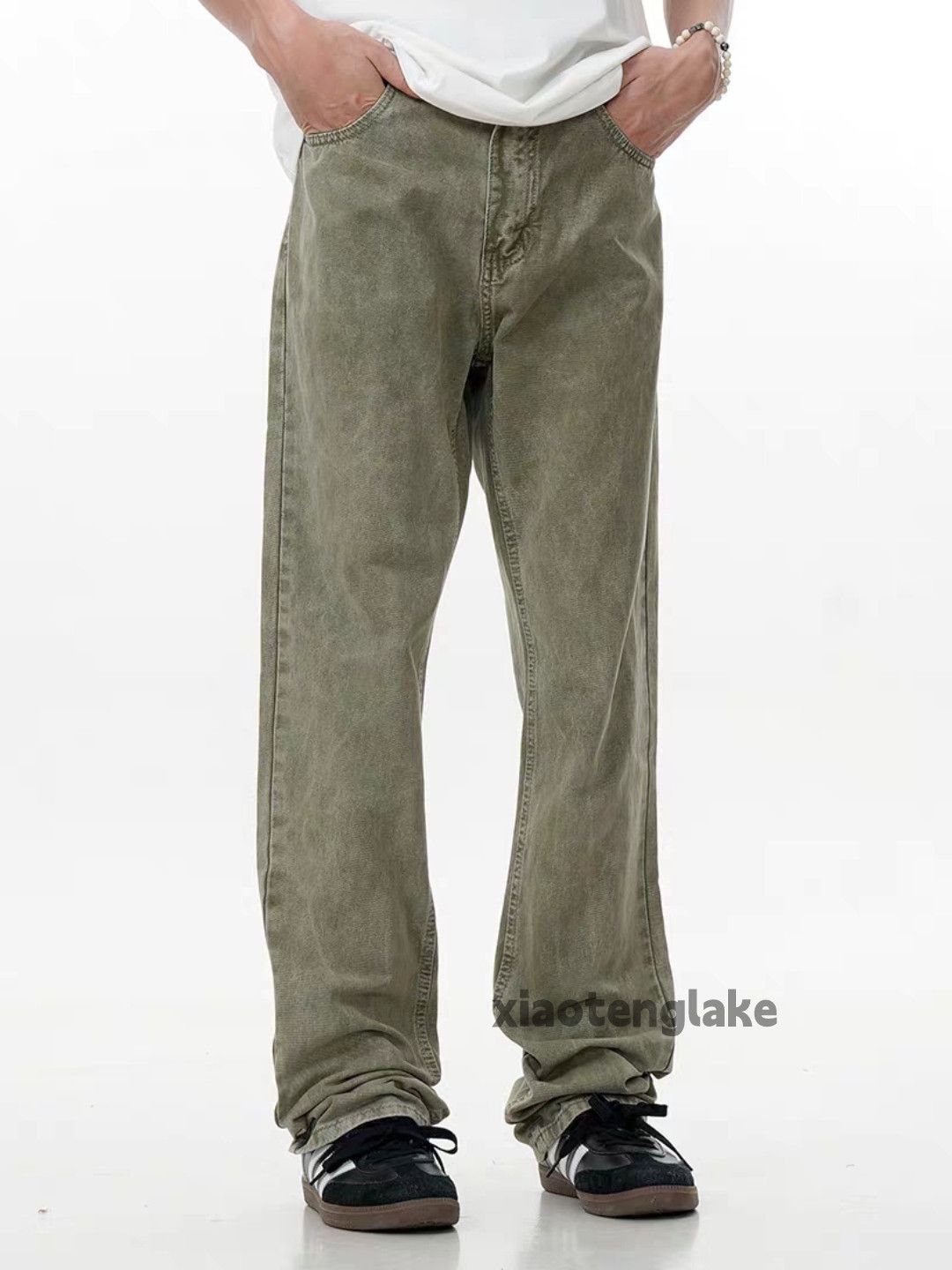 Jean × Vintage washed faded cleanfit skate hiphop yuppie jeans Size US 30 / EU 46 - 1 Thumbnail