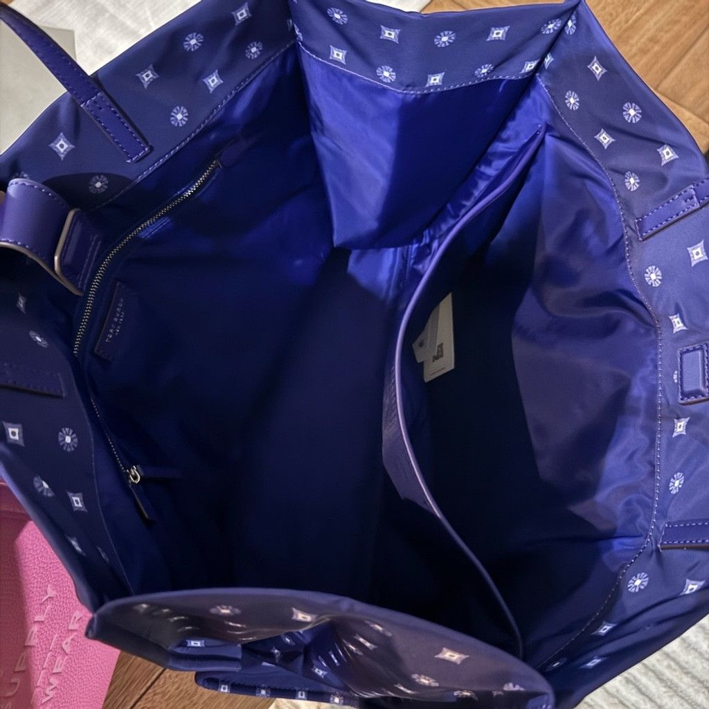 Tory Burch Tory Burch Blue Patterned Tote Size ONE SIZE - 5 Thumbnail