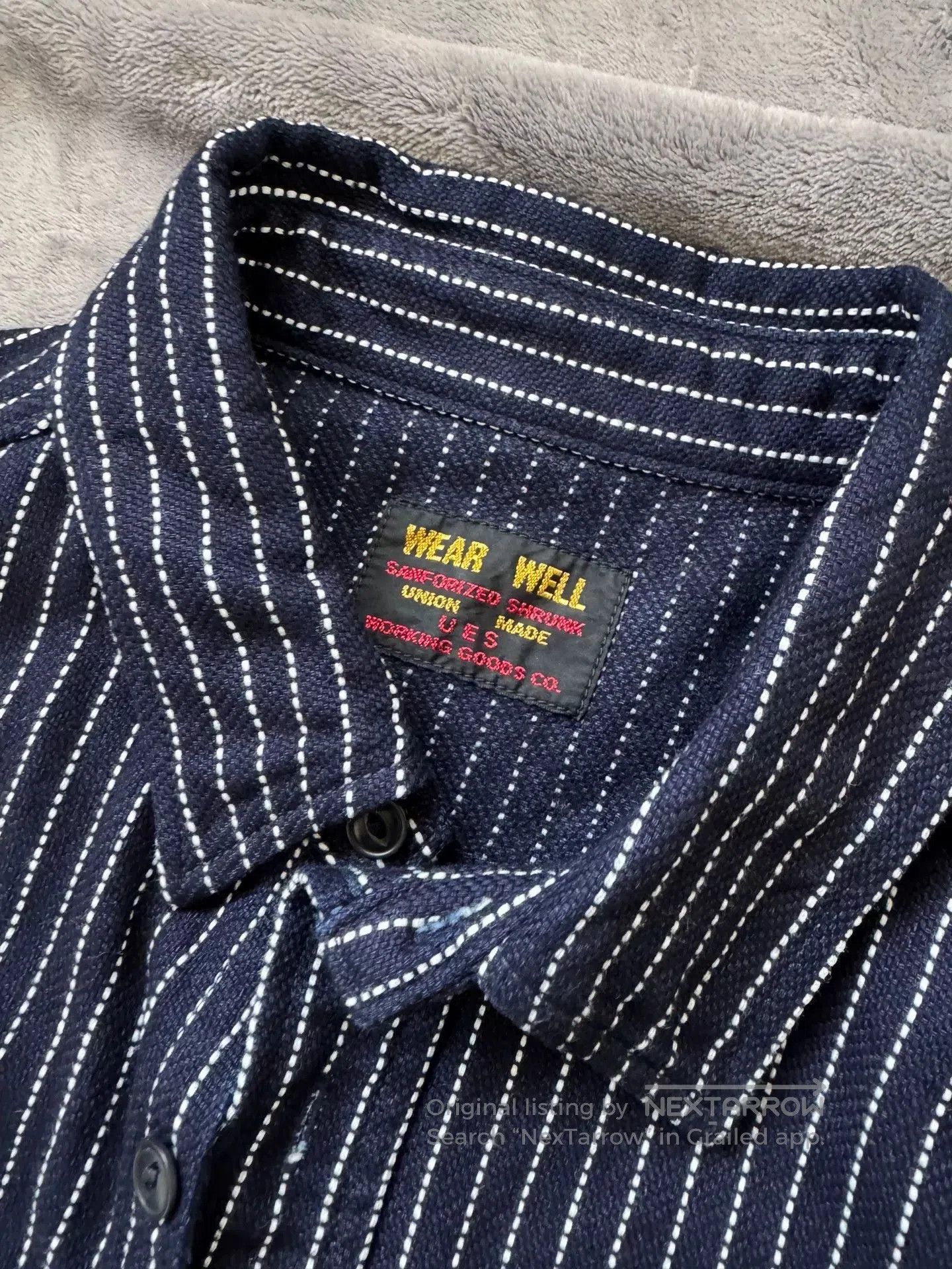 UES Japan UES Japanese Indigo Flannel Long. Size US L / EU 52-54 / 3 - 2 Thumbnail