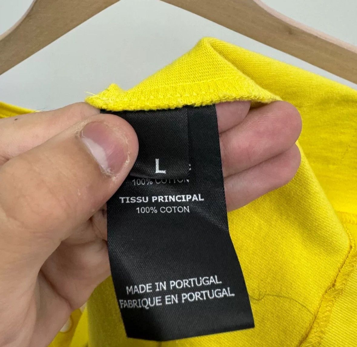 Vetements Yellow Foam Logo Short Sleeve 2412-Nextarrow