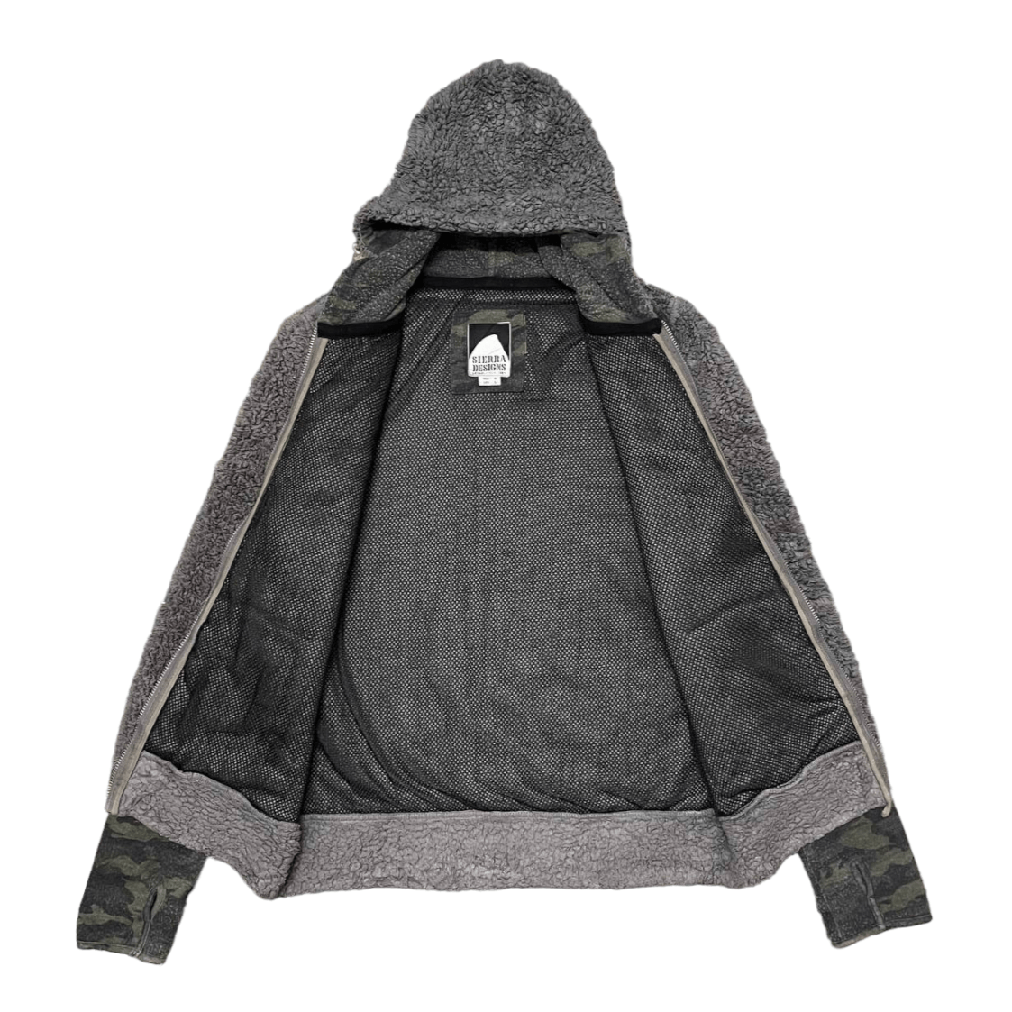 Sierra Designs Vintage Sierra Designs Fleece Sherpa Hooded Jacket Size L / US 10 / IT 46 - 6 Thumbnail