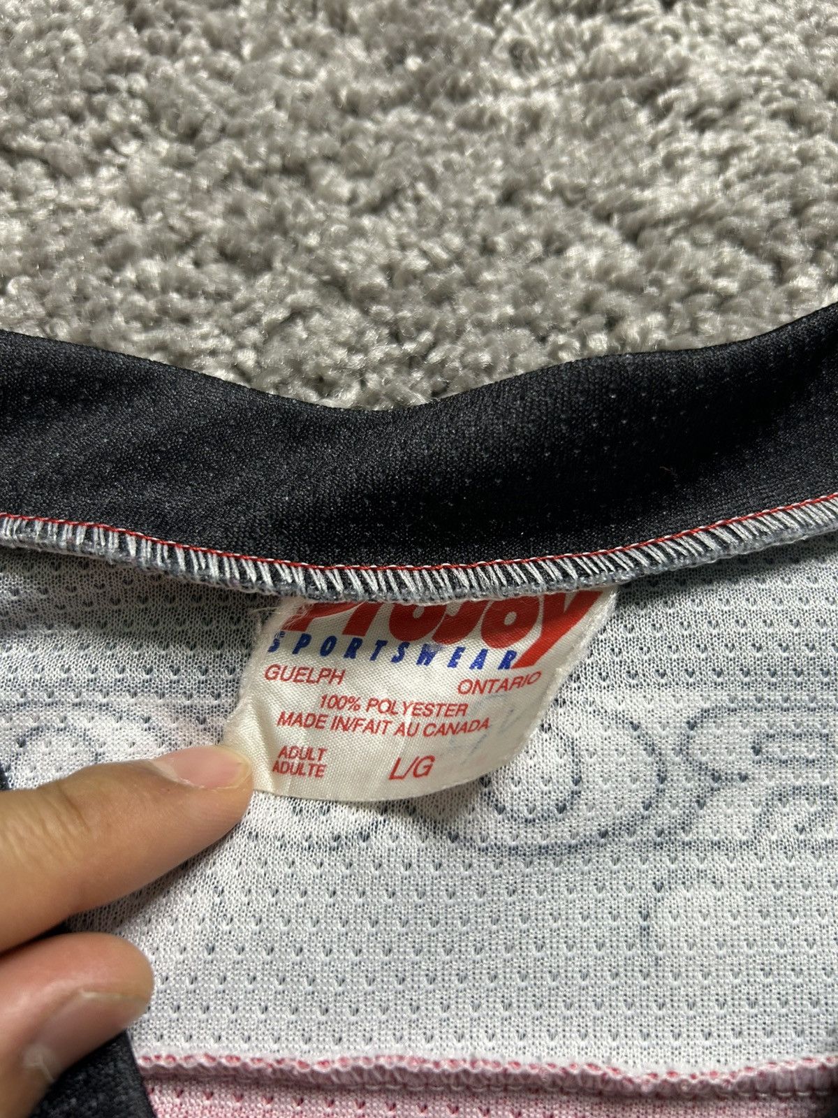 Vintage Vintage Calgary Rouchnecks Lacrosse Jersey Made in Canada Size US L / EU 52-54 / 3 - 5 Thumbnail