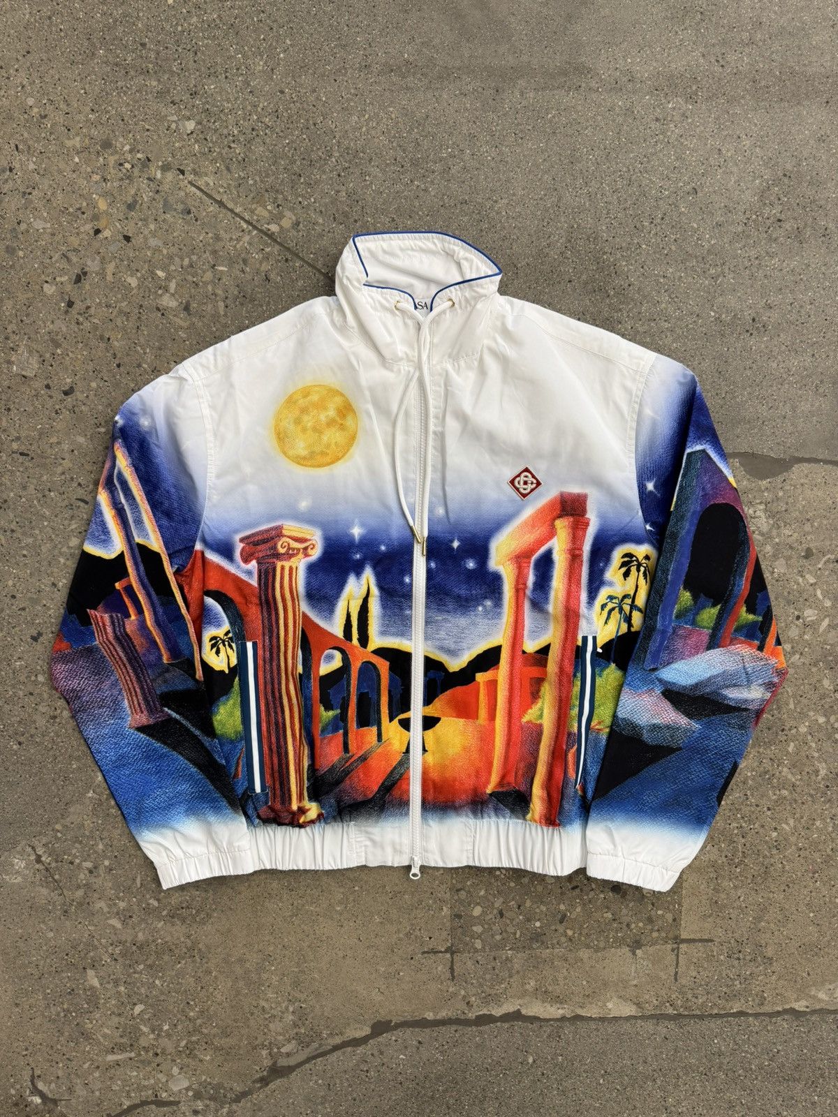 Casablanca Casablanca Men’s Printed Windbreaker Jacket Size US S / EU 44-46 / 1 - 1 Thumbnail