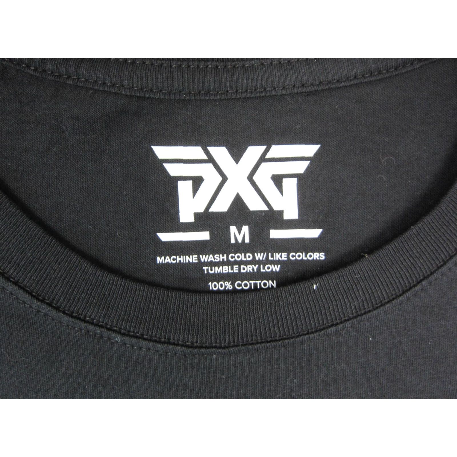 Vintage PXG Shirt Womens XL Black Logo T-Shirt Knit 100% Cotton Crew Neck Long Sleeve Golf Activewear Shoes? Size XL / US 12-14 / IT 48-50 - 3 Thumbnail