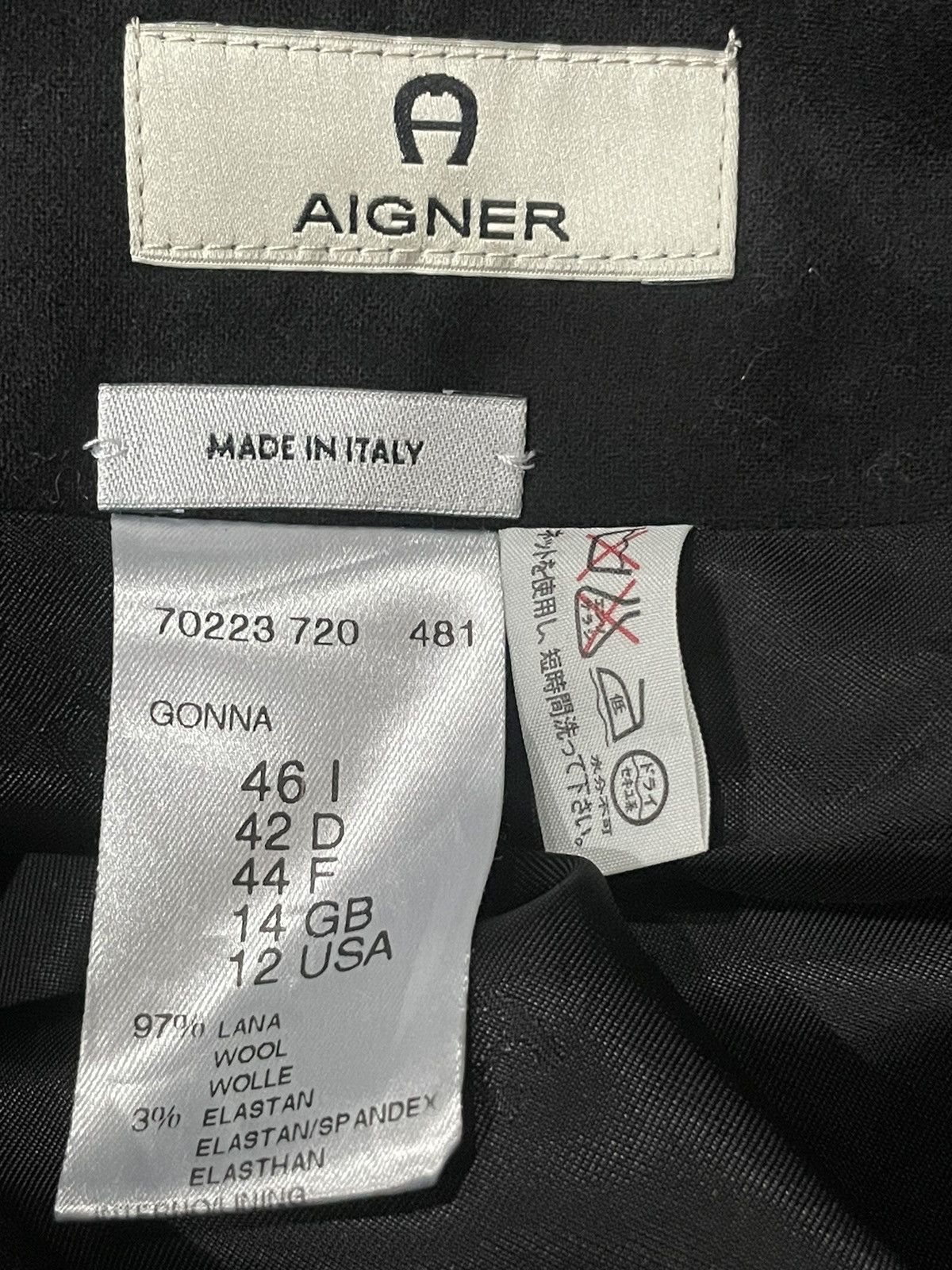 Aigner × Vintage Aigner Plain Skirts Size 34" / US 12 / IT 48 - 4 Thumbnail