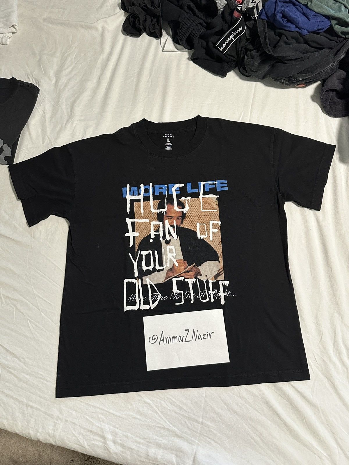 Drake DRAKE MORE LIFE HUGE FAN T-SHIRT Size US L / EU 52-54 / 3 - 1 Thumbnail