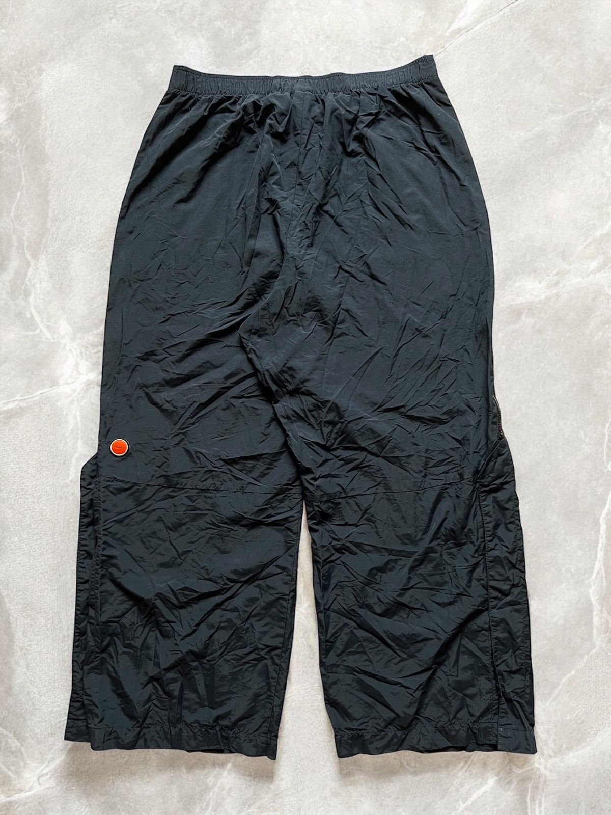 Nike × Vintage NIKE VERY WIDE! BAGGY KNEE LOGO TRACK SUIT PANTS y2k 90s ZIP Size US 33 - 4 Thumbnail