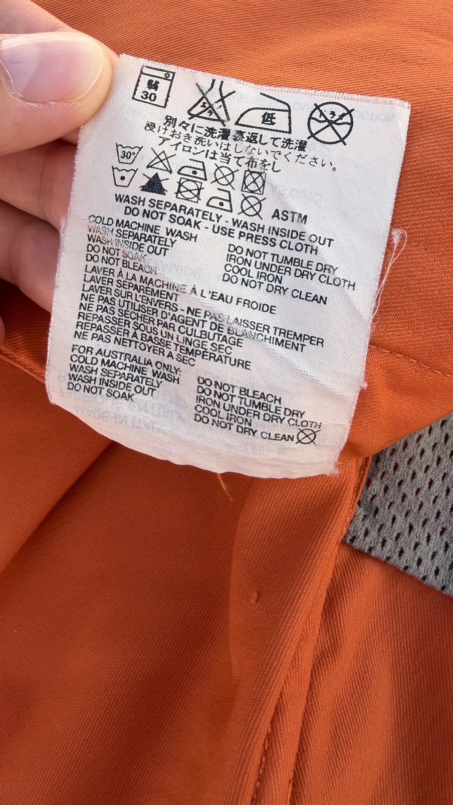 Prada SS2002 Prada Orange Nylon Biker Jacket Size US XS / EU 42 / 0 - 7 Thumbnail