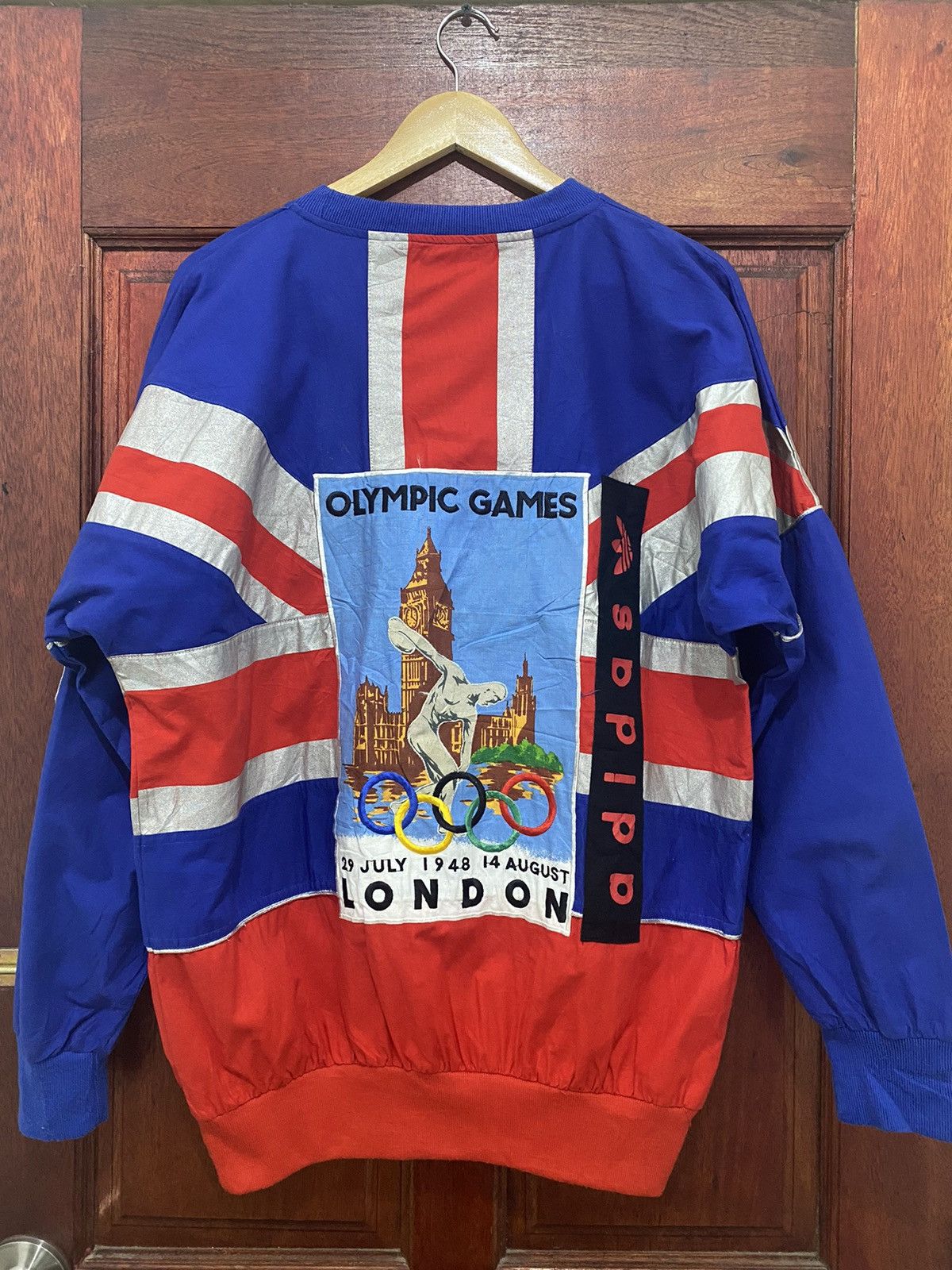 Adidas Vtg Adidas Olympic 1948 Games Crewneck AOP Collection Size US M / EU 48-50 / 2 - 2 Thumbnail