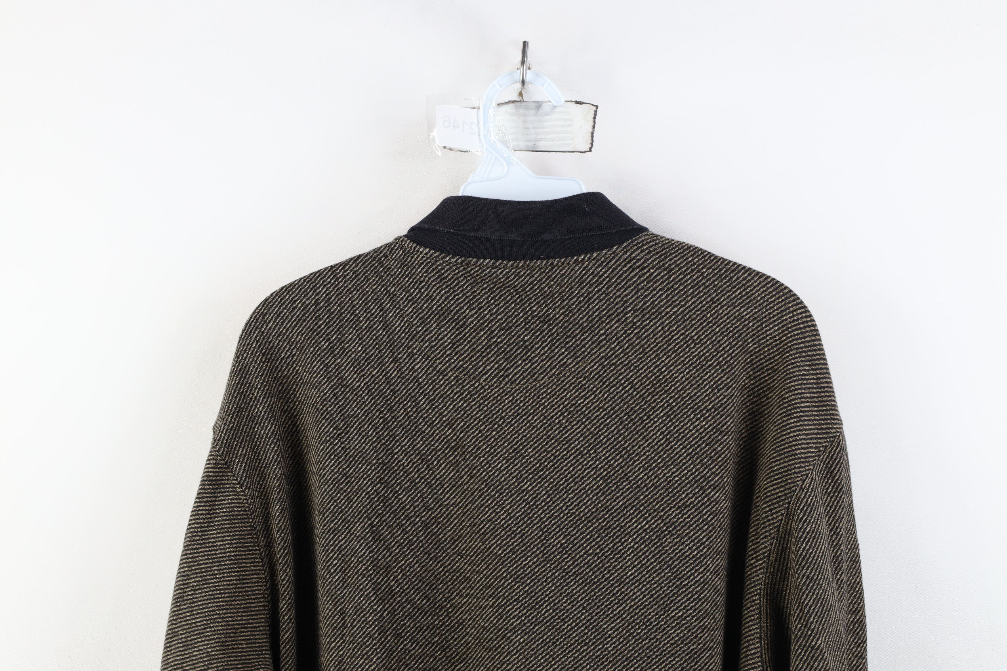 Vintage Vintage 90s Y2K Streetwear Knit Long Sleeve Rugby Polo Size US L / EU 52-54 / 3 - 11 Thumbnail