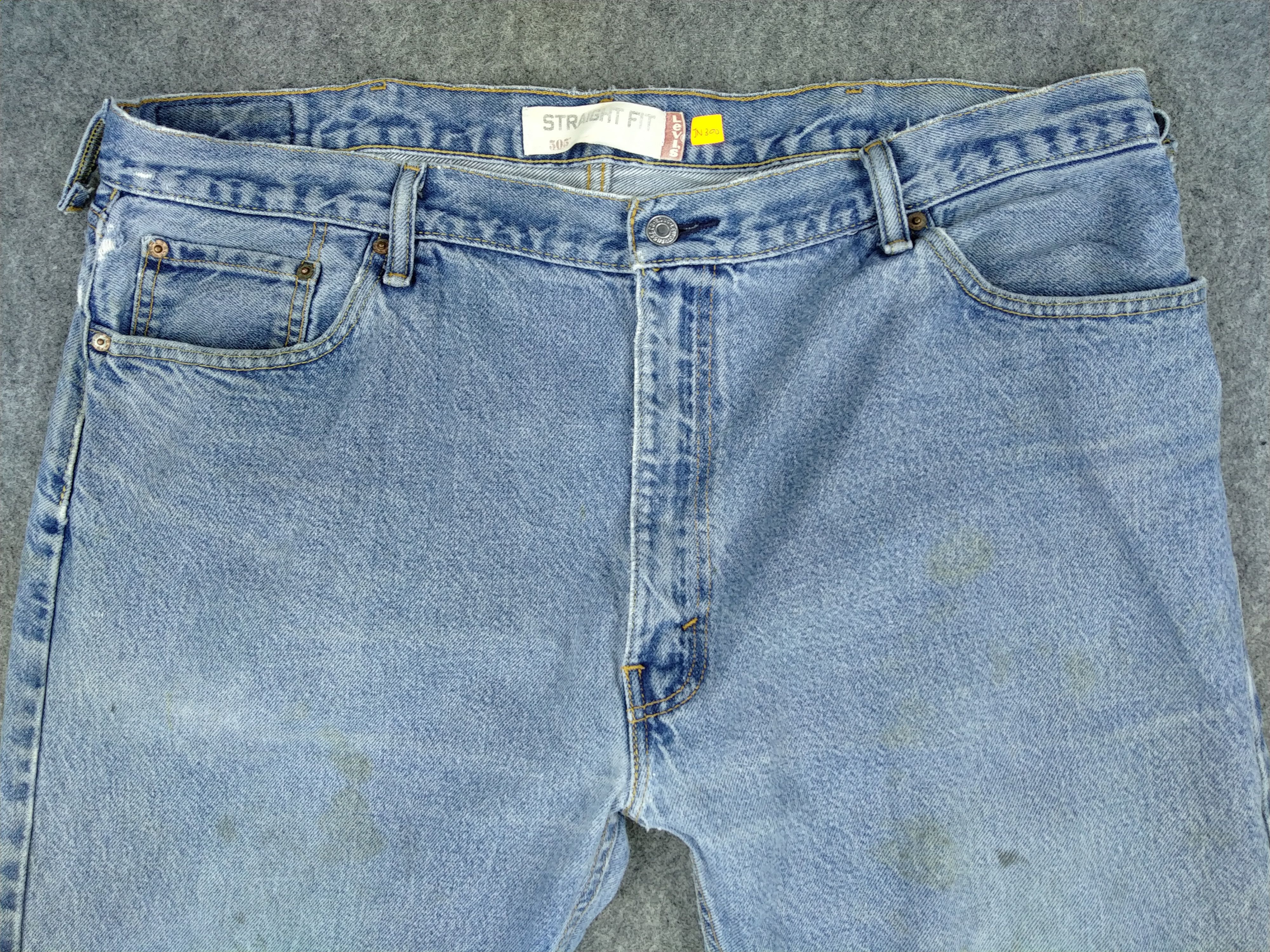 Levi's Vintage Levi's 505 Straight Fit 41 x 29 Denim -JN300 Size US 41 - 3 Thumbnail