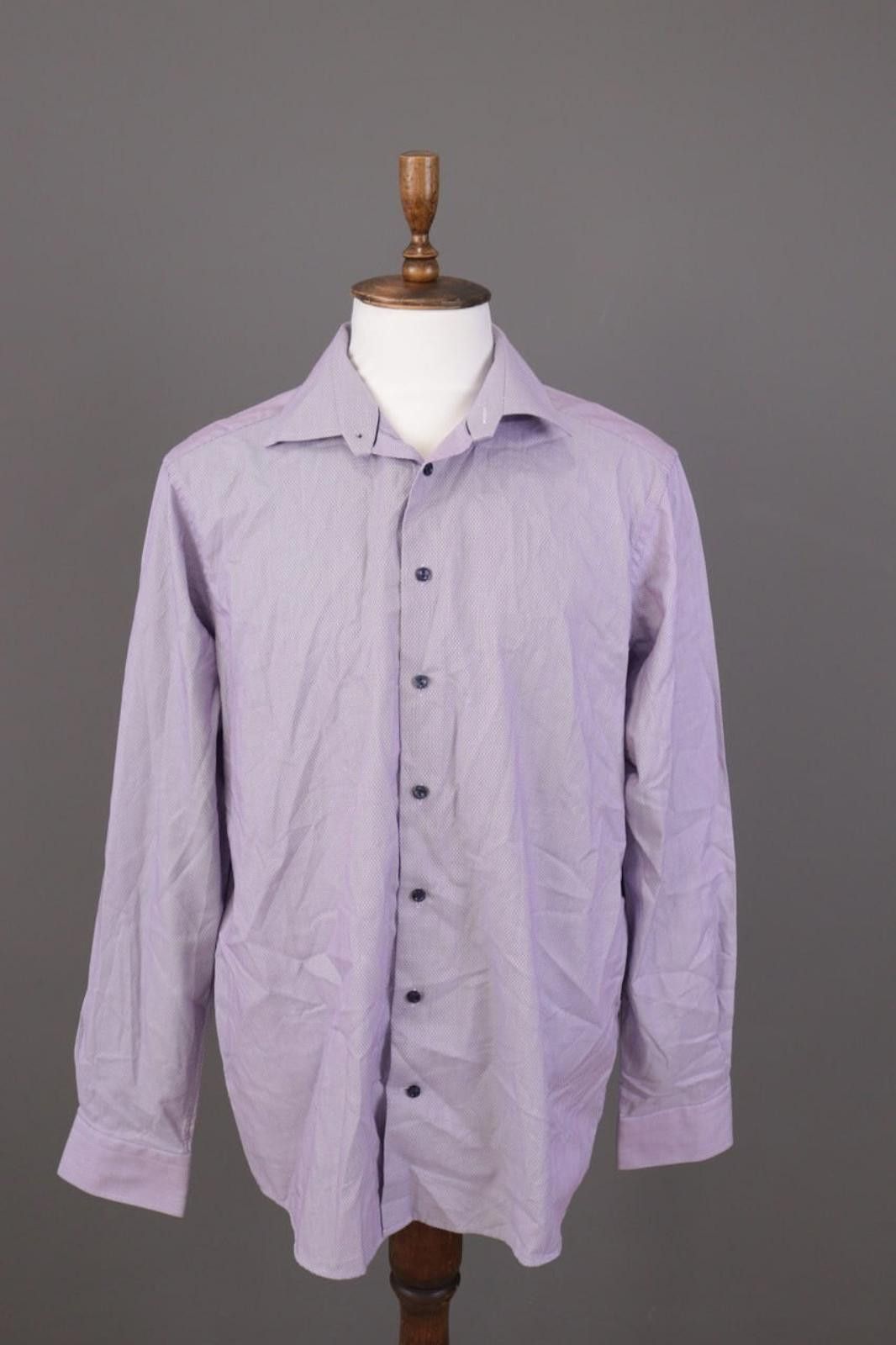 Eton Eton Contemporary Purple Oxford Shirt Size 45 / 17.75 / XXL Size US XXL / EU 58 / 5 - 1 Thumbnail