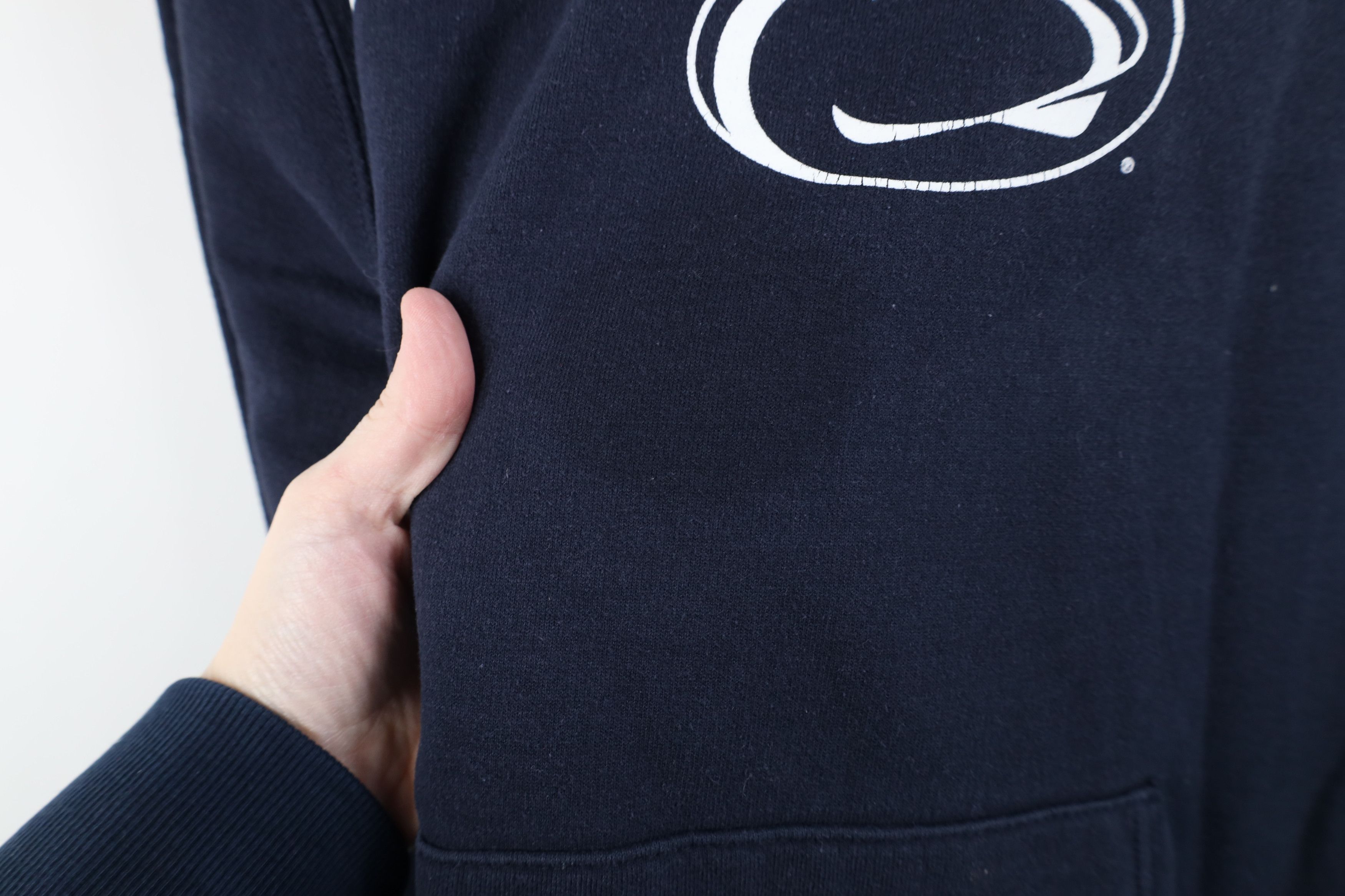 Champion Vintage Y2K Champion State University Hoodie Sweatshirt Blue Size US M / EU 48-50 / 2 - 5 Thumbnail
