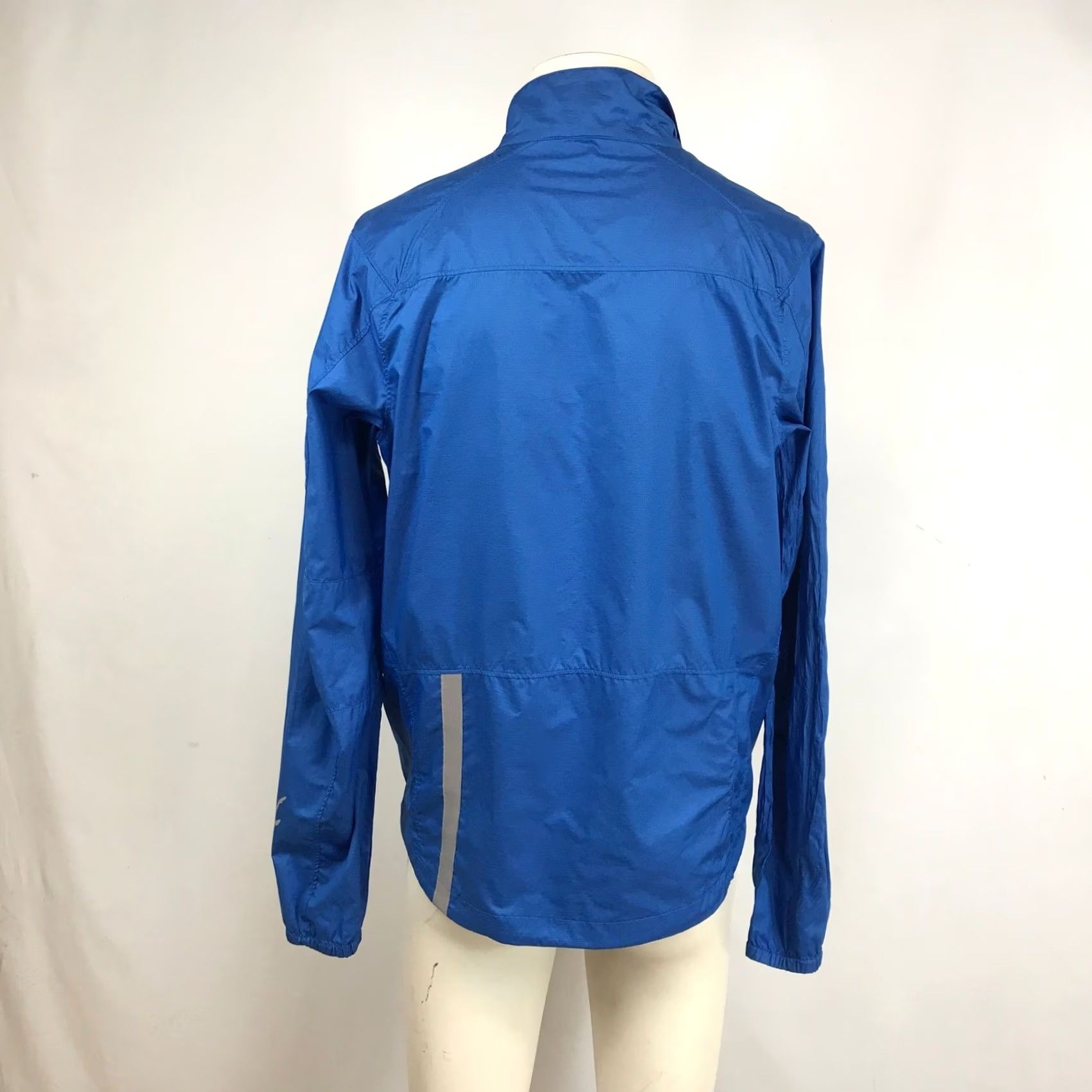 Vintage Ibex Mens Full Zip Windbreaker Jacket Blue Reflective Mock Neck Size M Size US M / EU 48-50 / 2 - 5 Thumbnail