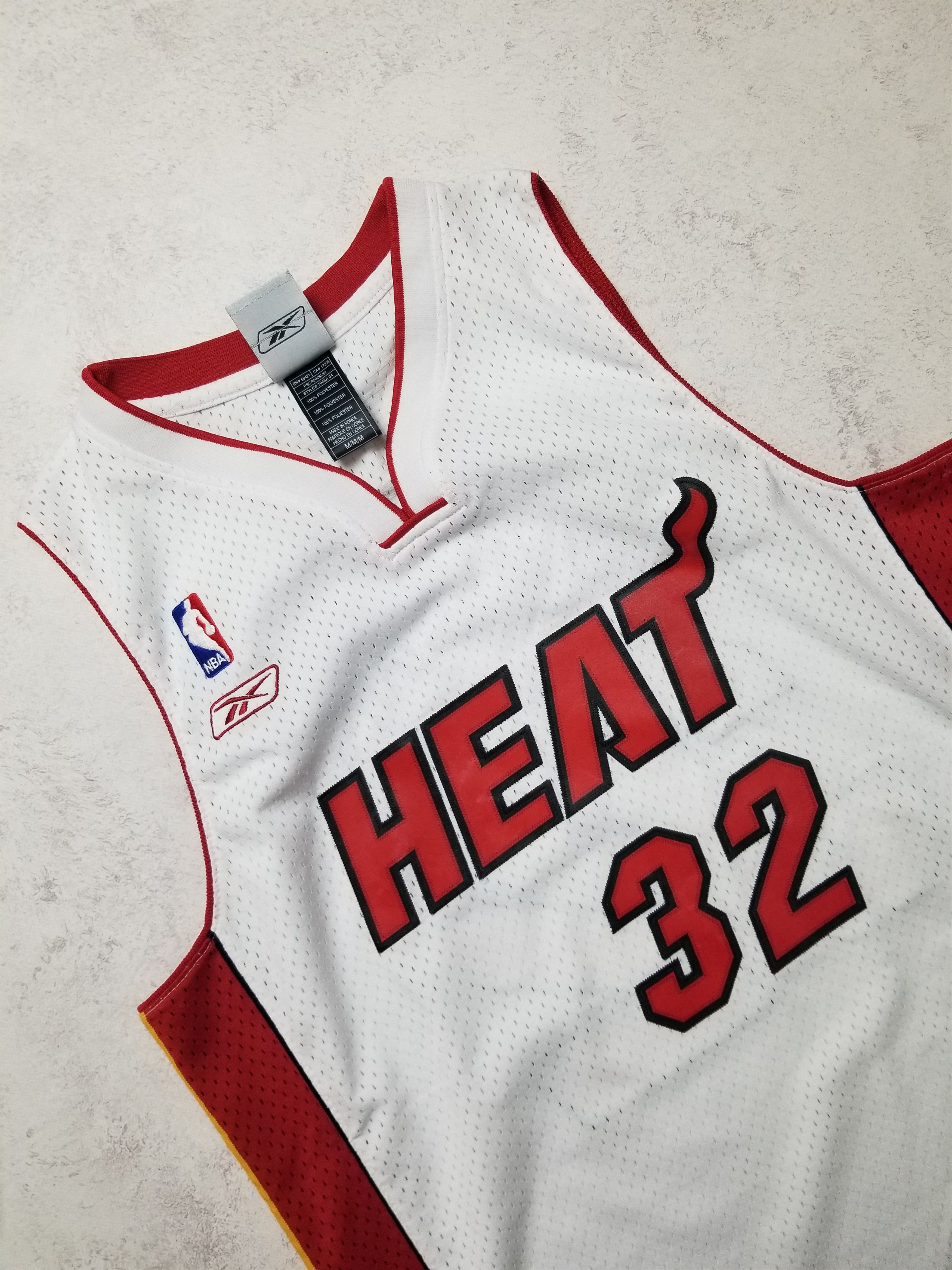 Reebok Vtg Miami Heat Shaquille O'Neal #32 Basketball NBA Jersey Size US M / EU 48-50 / 2 - 12 Thumbnail