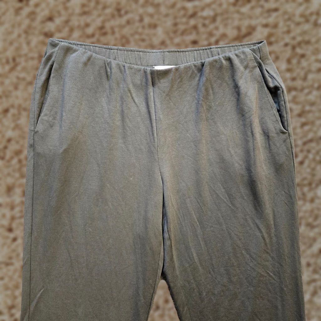 J. Jill J Jill Pants Womens Medium Gray Wide-Leg Tencel Pockets Classic Career Capsule Size 32" / US 10 / IT 46 - 1 Thumbnail
