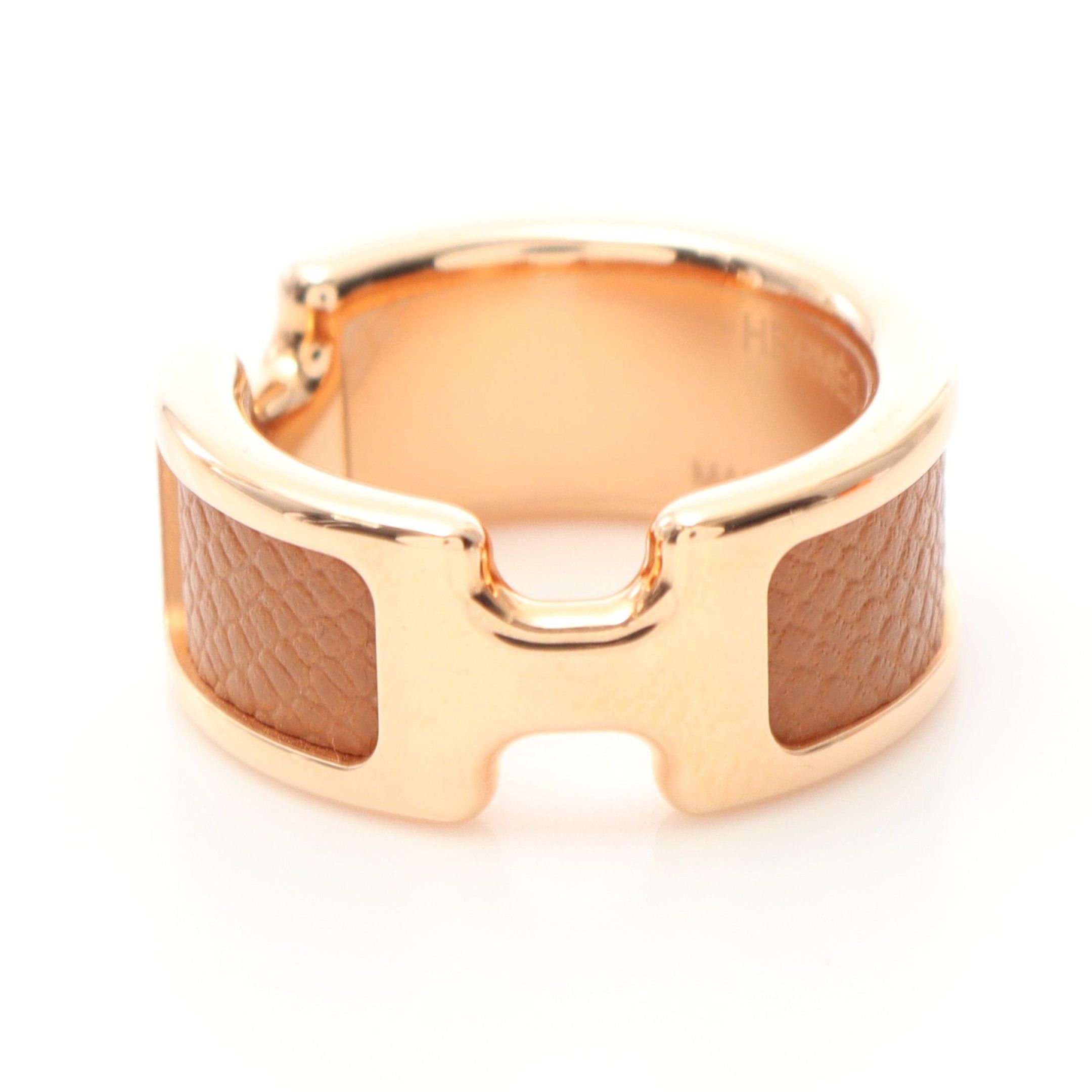 Hermes Hermes Olymp Pm Ring Gp Leather Gold Brown Size ONE SIZE - 1 Thumbnail