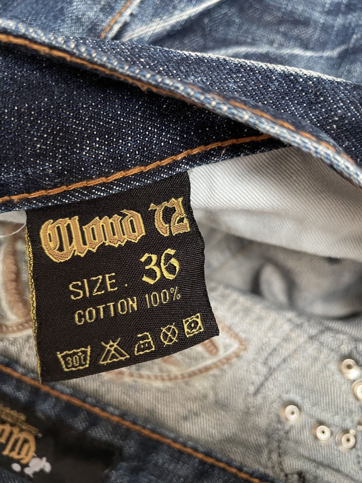 If Six Was Nine × Japanese Brand × Le Grande Bleu (L.G.B.) Vintage Japanese Brand Cloudy 72 Jeans 2000s Size US 36 / EU 52 - 17 Thumbnail