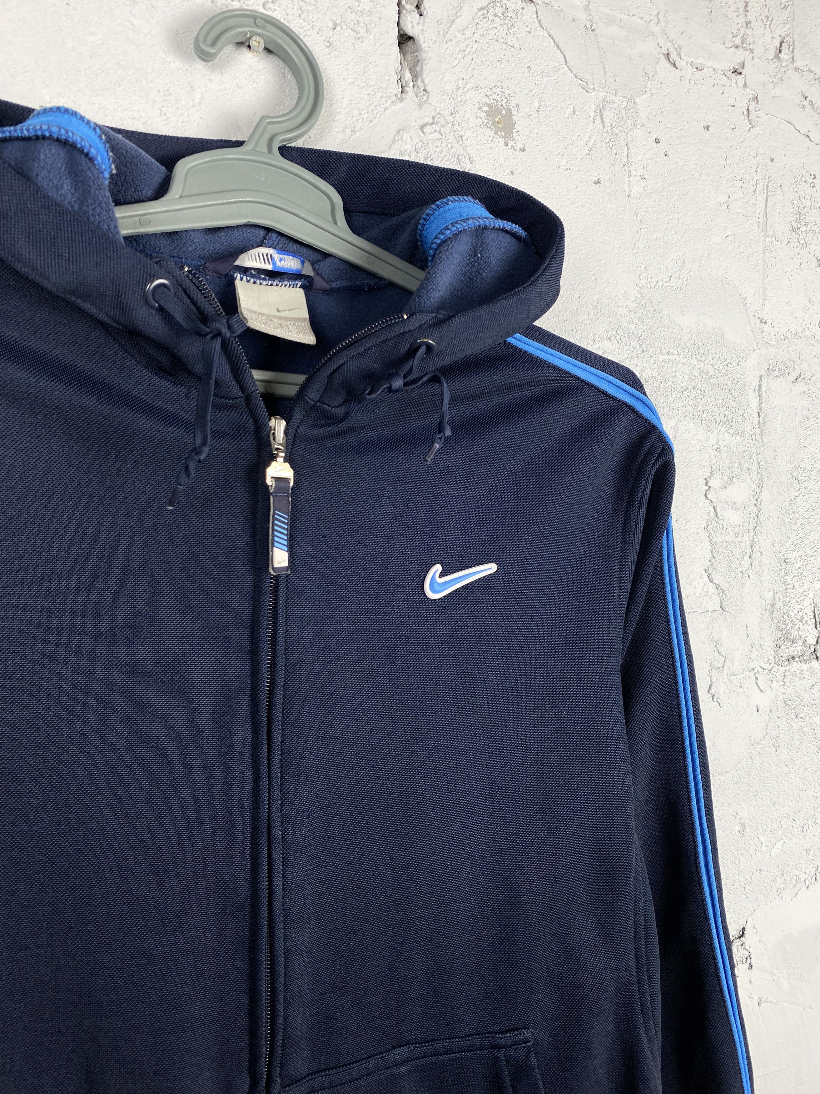 Nike × Vintage Vintage Y2K Big Logo Rare Baggy Zip Up Hoodie 90s Size US M / EU 48-50 / 2 - 4 Thumbnail