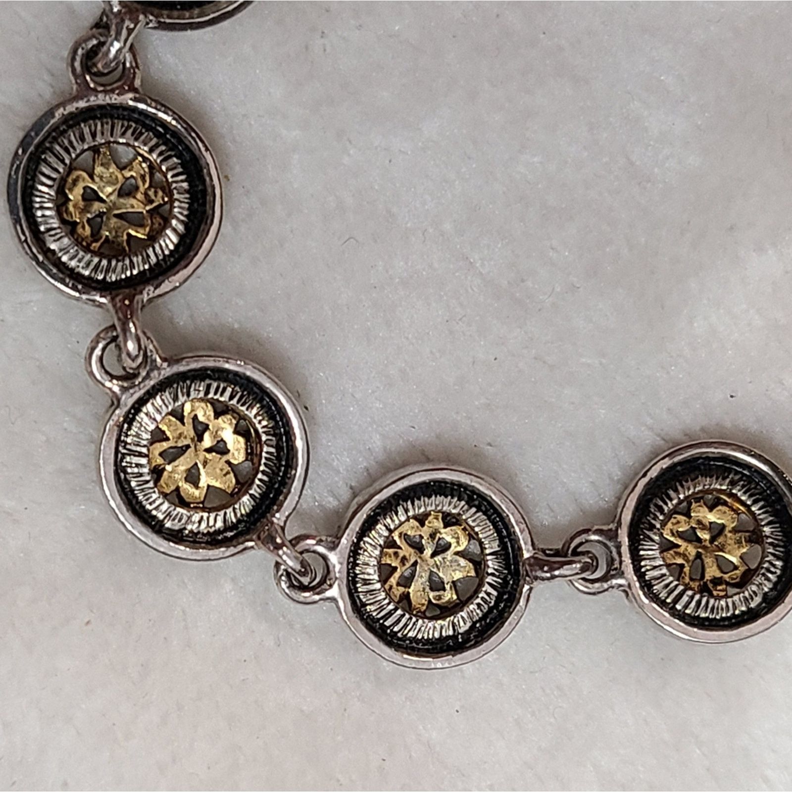 Vintage Vintage Two Tone Bracelet Size ONE SIZE - 3 Thumbnail