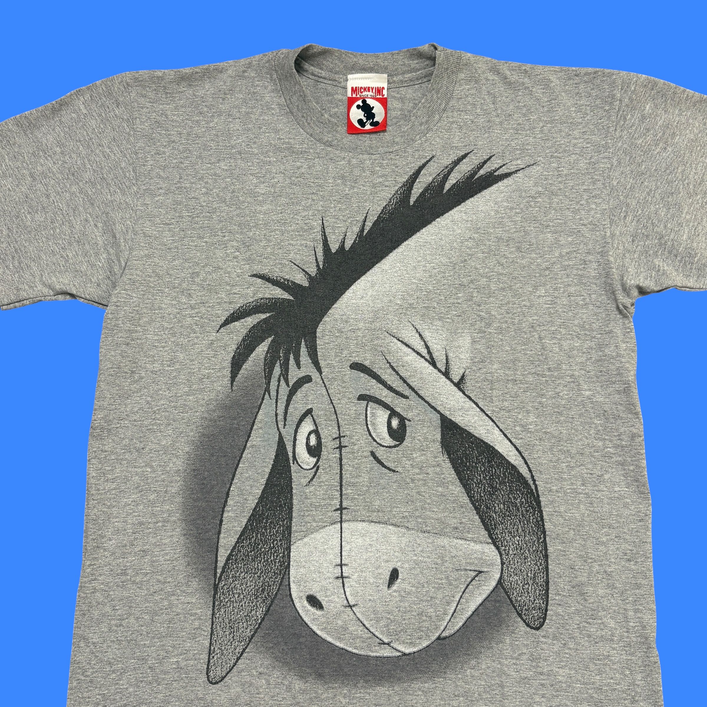 Mickey Inc Vintage Eeyore Shirt 90s Made In Usa Cartoon Winnie The Pooh Size US L / EU 52-54 / 3 - 2 Thumbnail