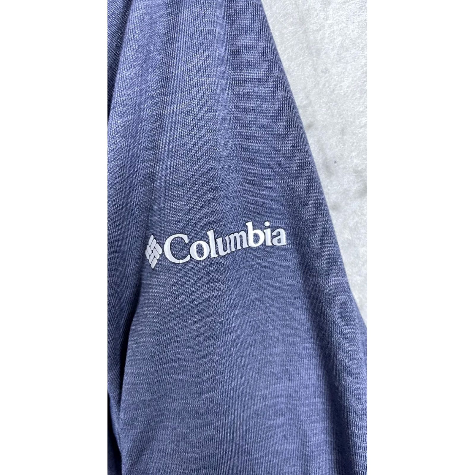 Vintage Columbia Hoodie Mens M Blue Omni-Wick Full Zip Lightweight Jacket Top Size US M / EU 48-50 / 2 - 2 Thumbnail