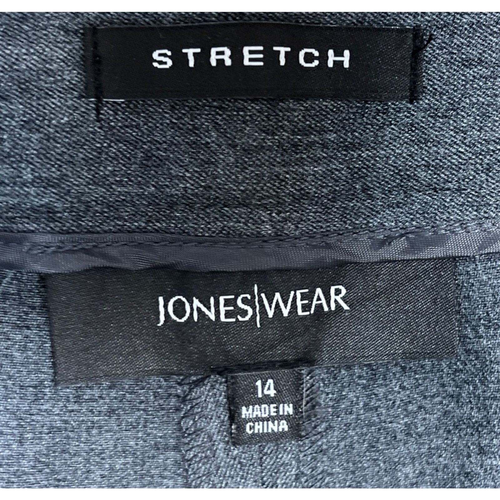 Jones New York Women’s Jones New York Stretch Gray Dress Pants Size 14 Size 36" / US 14 / IT 50 - 3 Thumbnail