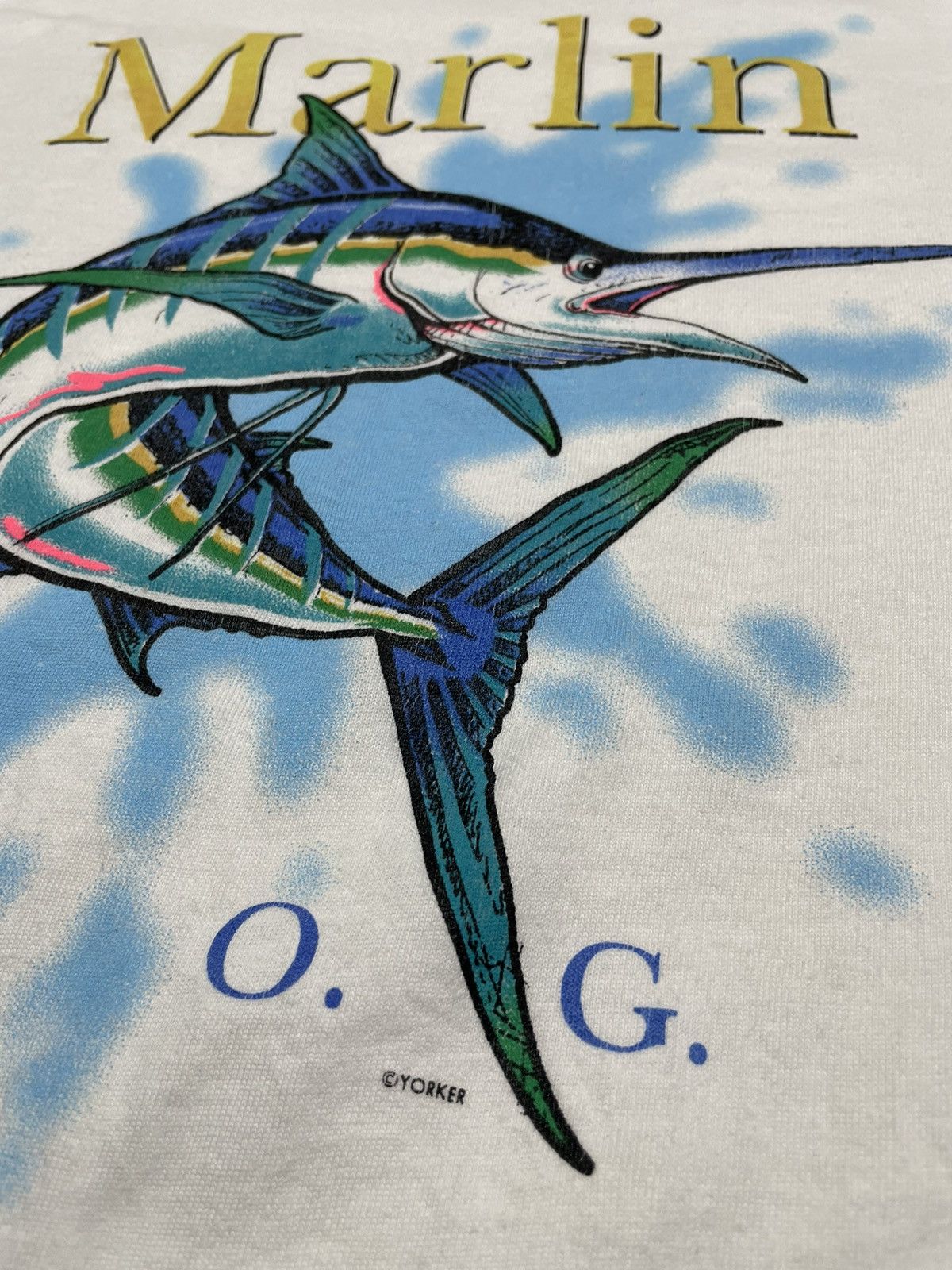 Vintage Vintage 90s Marlin Yorker copyright single stitch cuff Size US XL / EU 56 / 4 - 5 Thumbnail
