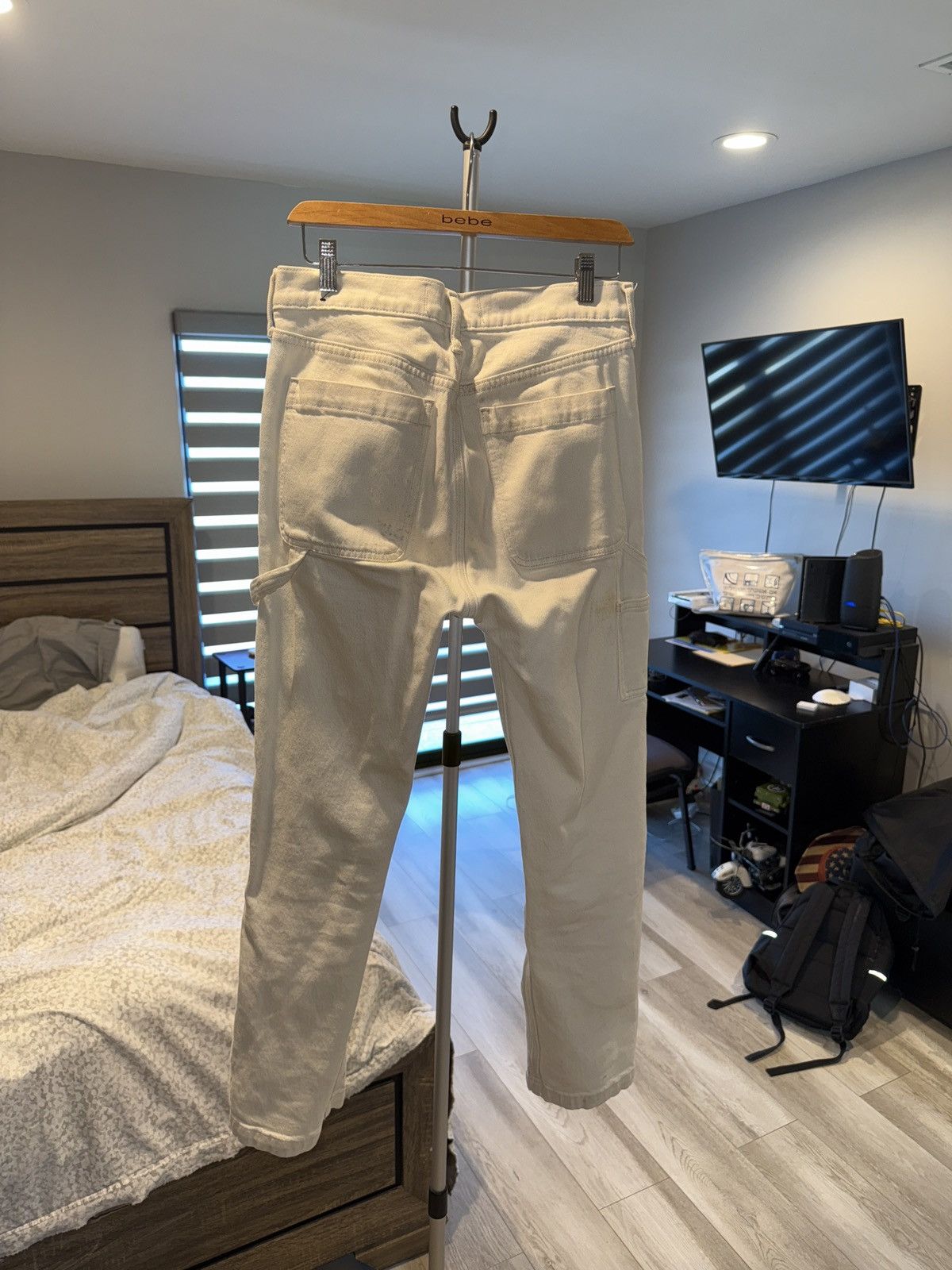 Abercrombie & Fitch White Carpenter 90s Jeans Size US 29 - 2 Thumbnail