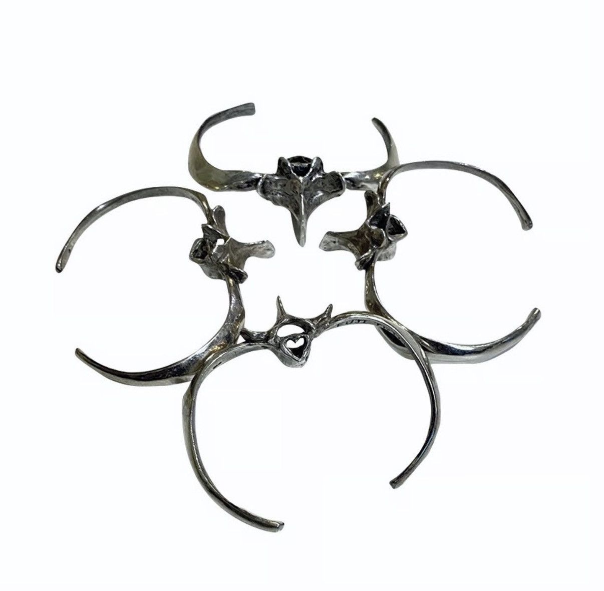 Japanese Brand MANSON'S RIB BONE SKELTON BANGLE SILVER 925 BRACELET OPIUM Size ONE SIZE - 3 Thumbnail