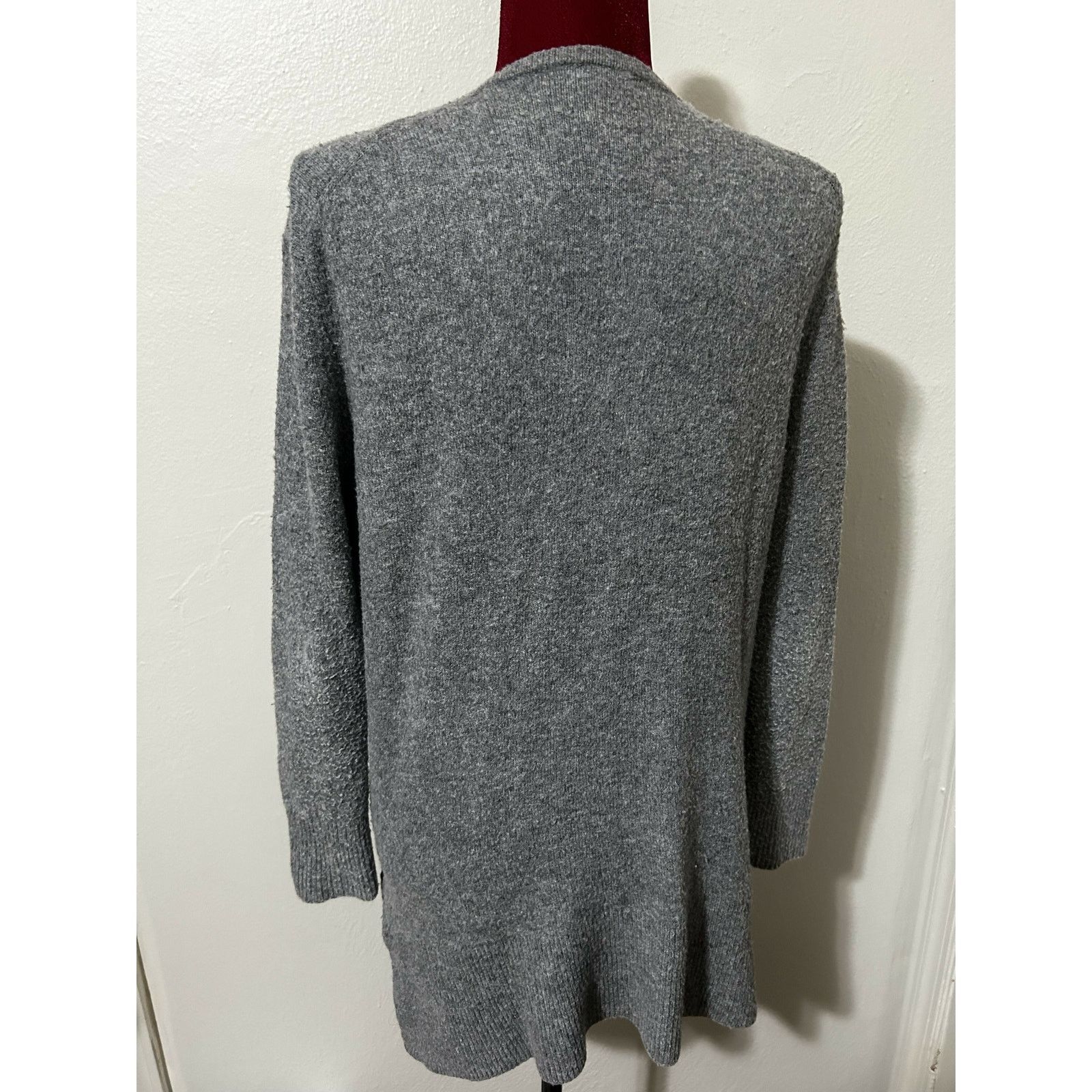 Madewell Madewell Gray Wool Blend Long Sleeve Open Front Cardigan Size XS / US 0-2 / IT 36-38 - 3 Thumbnail
