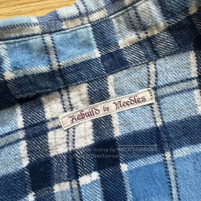 Needles Needles Flannel patchwork washed grid loose shirt Size US L / EU 52-54 / 3 - 3 Thumbnail