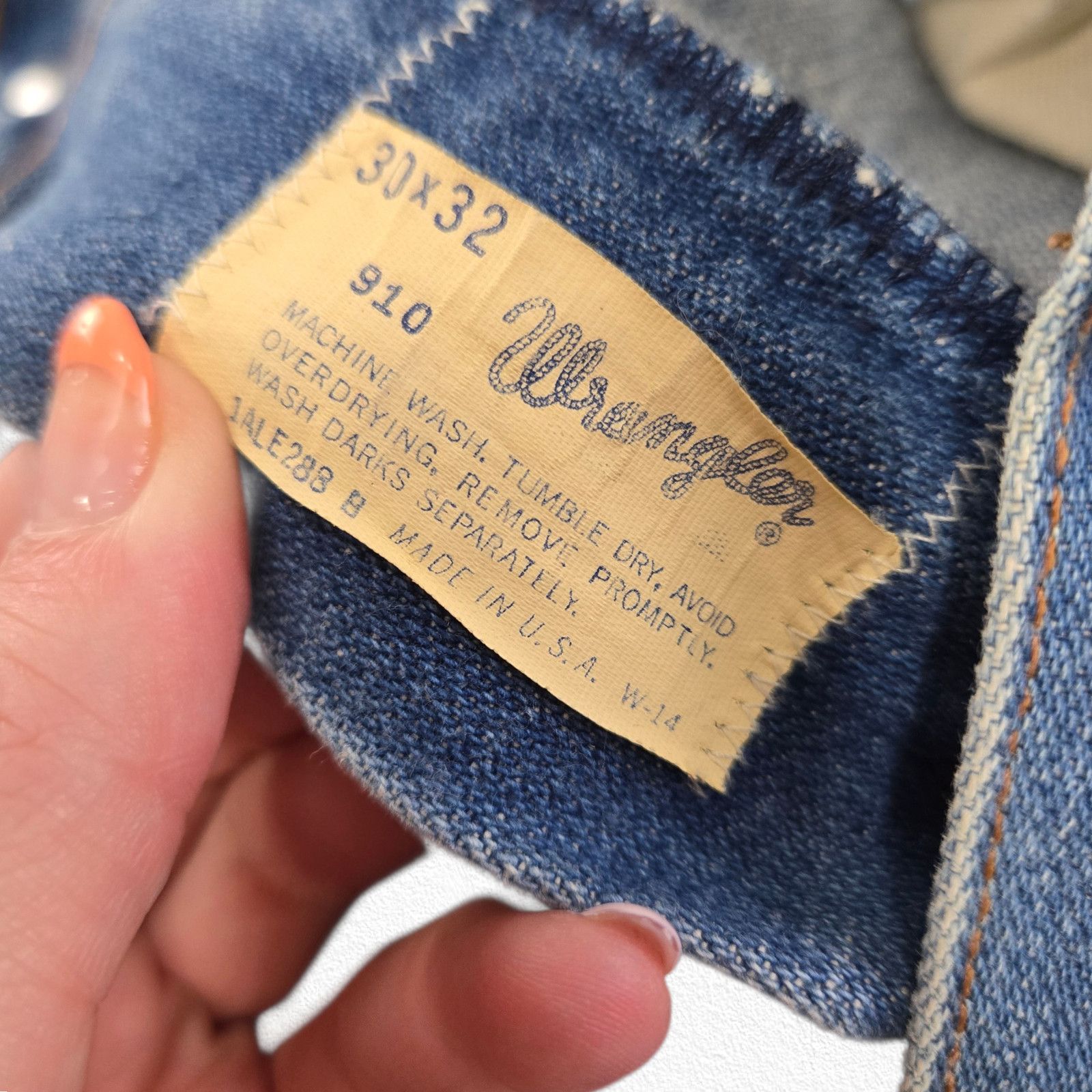 Wrangler Vintage 70s Wrangler 910 Flare Jeans 28 Size 28" / US 6 / IT 42 - 9 Thumbnail