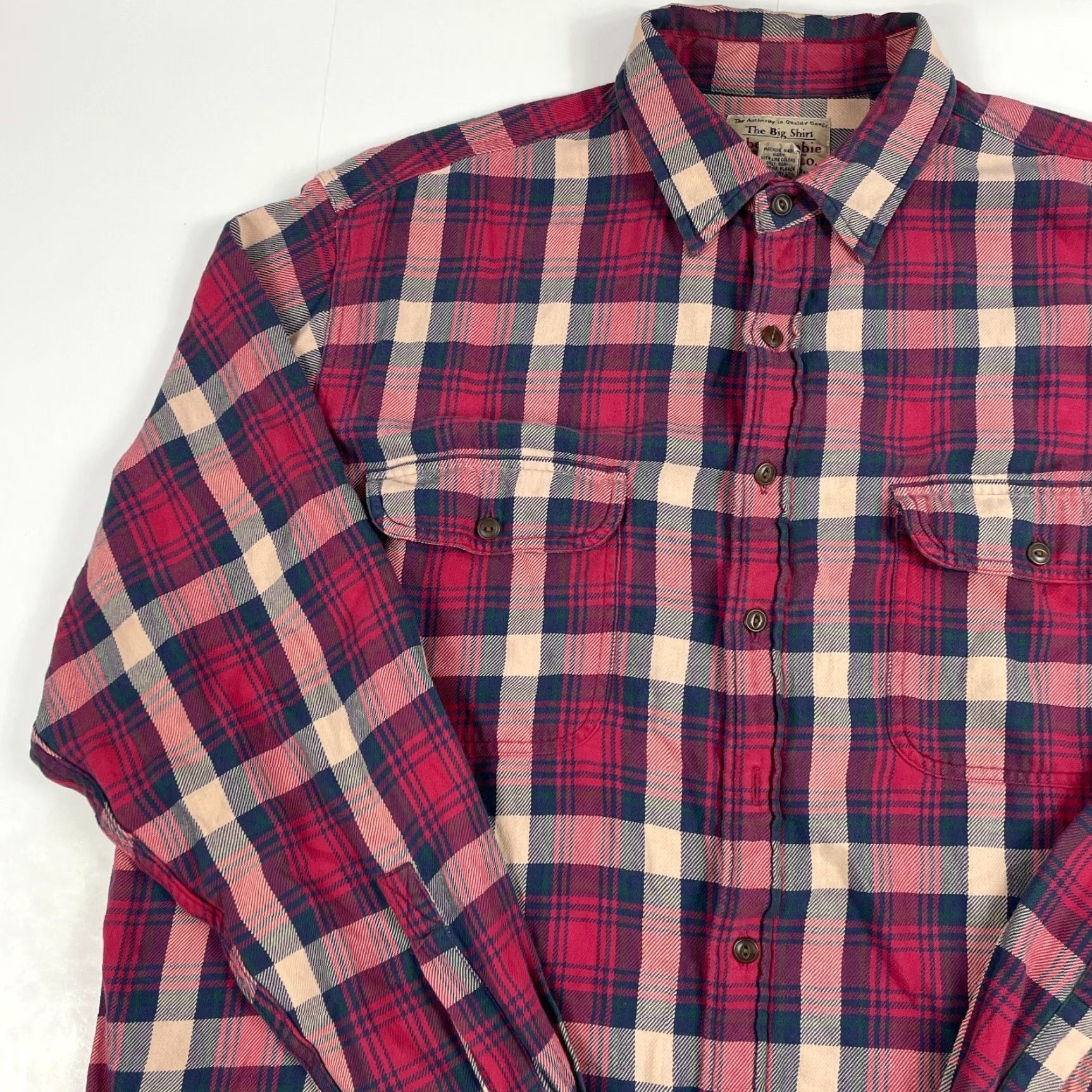 Abercrombie & Fitch VINTAGE Abercrombie & Fitch Shirt Mens L Red Flannel Long Sleeve Button-Up Casual Outdoor Size US L / EU 52-54 / 3 - 2 Thumbnail