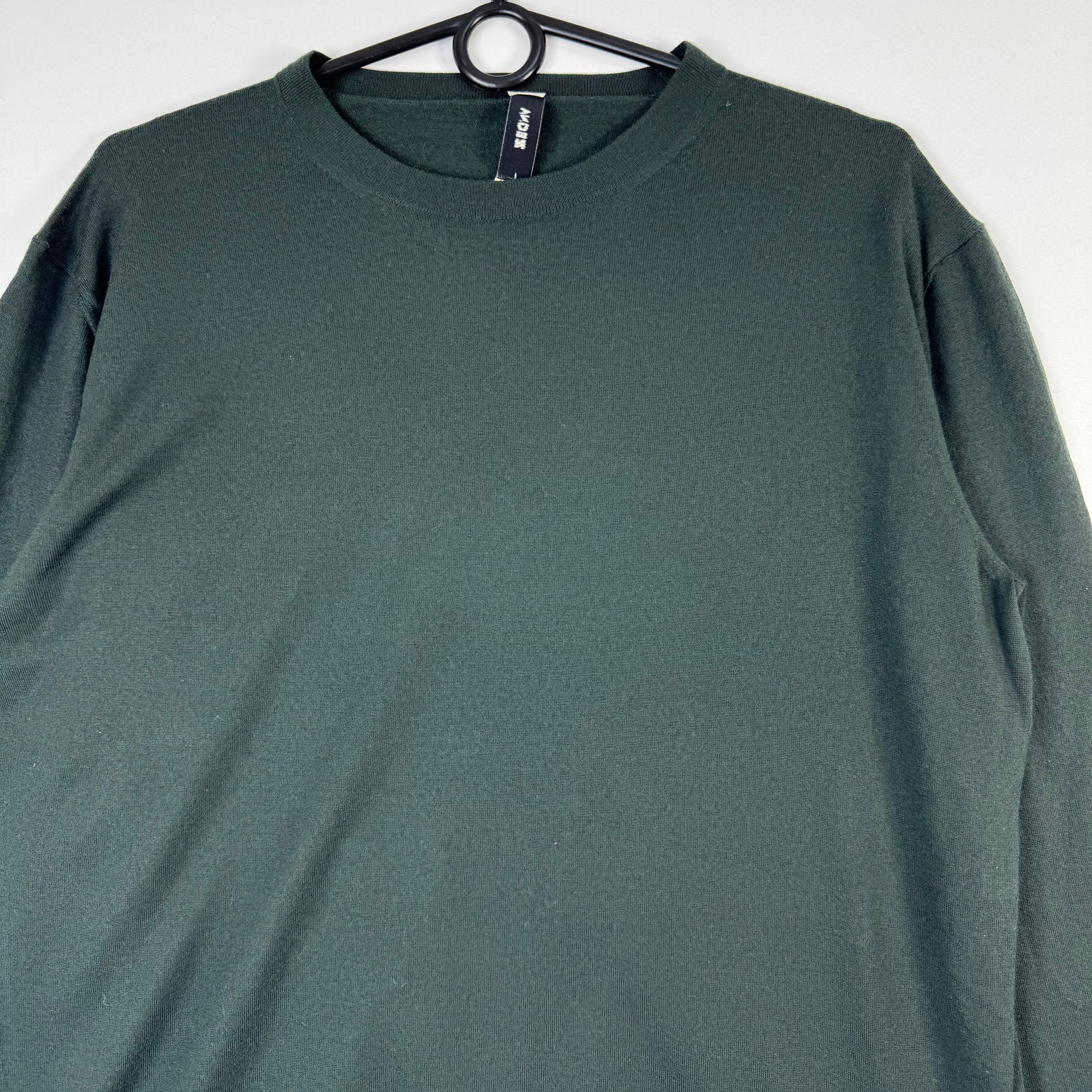 Z Zegna Zegna Wool Crew Neck Sweater Dark Green Mens Size XL Size US XL / EU 56 / 4 - 2 Thumbnail