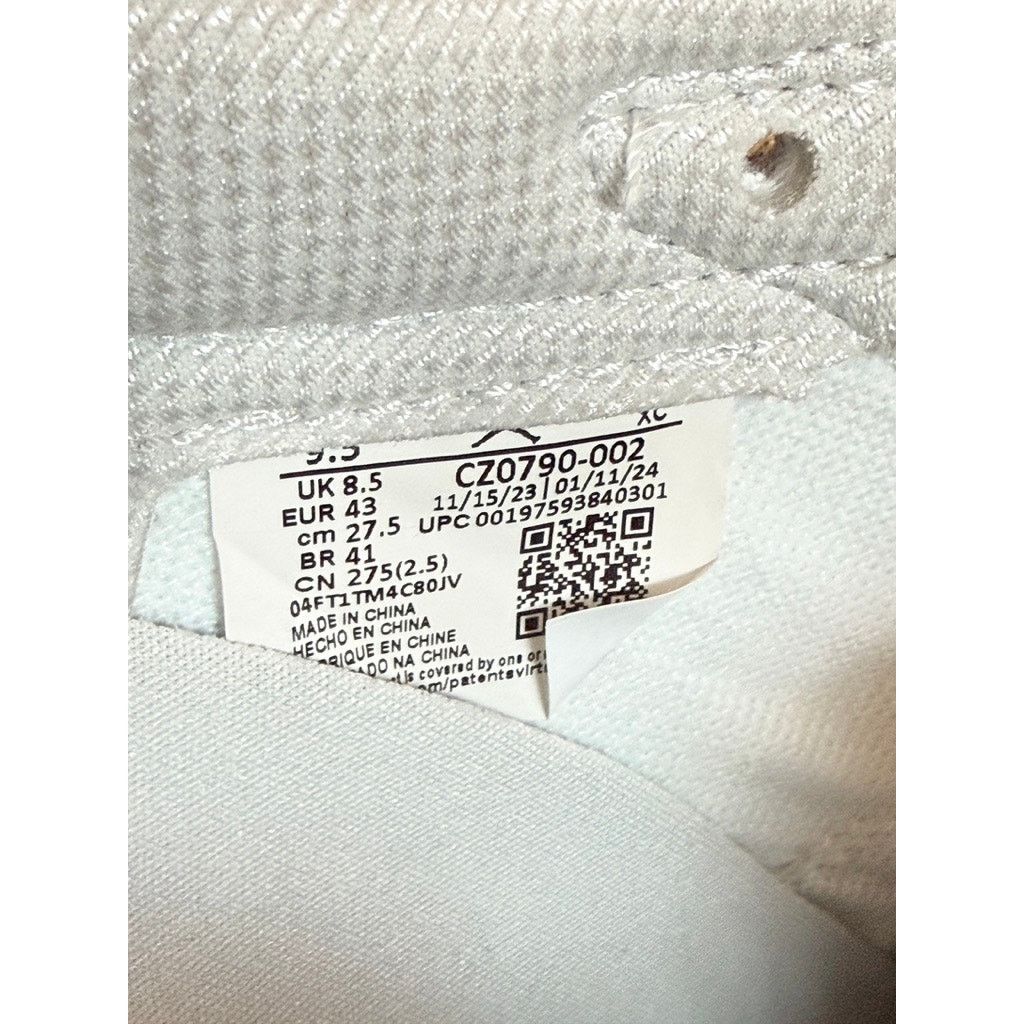 Jordan Brand × Nike Jordan 1 Retro Low OG Metallic Silver Neutral Grey White Size US 9.5 / EU 42-43 - 8 Thumbnail