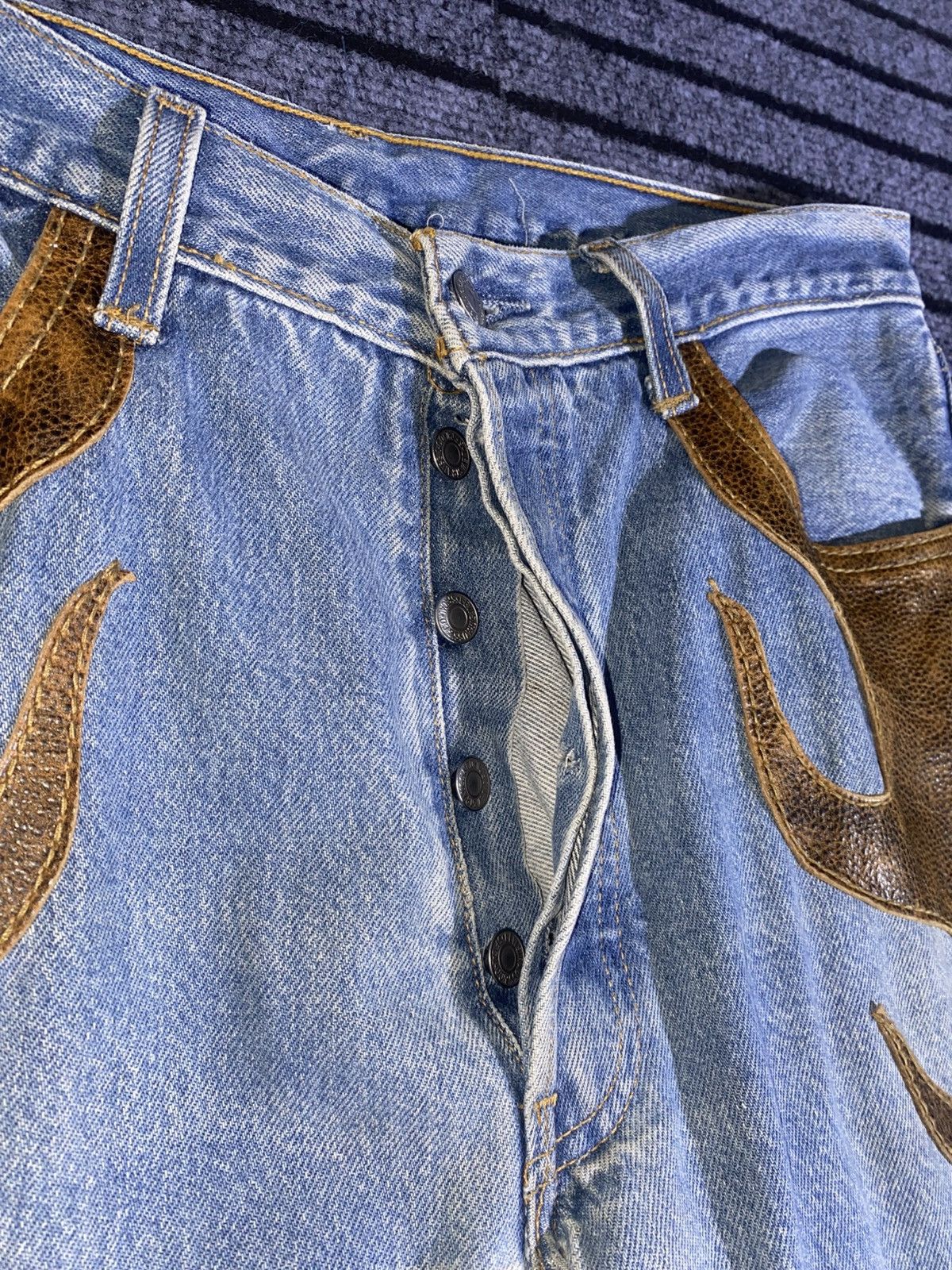 Levi's Vintage Clothing Rare Vintage western reworked levi’s 501 Size US 35 - 7 Thumbnail