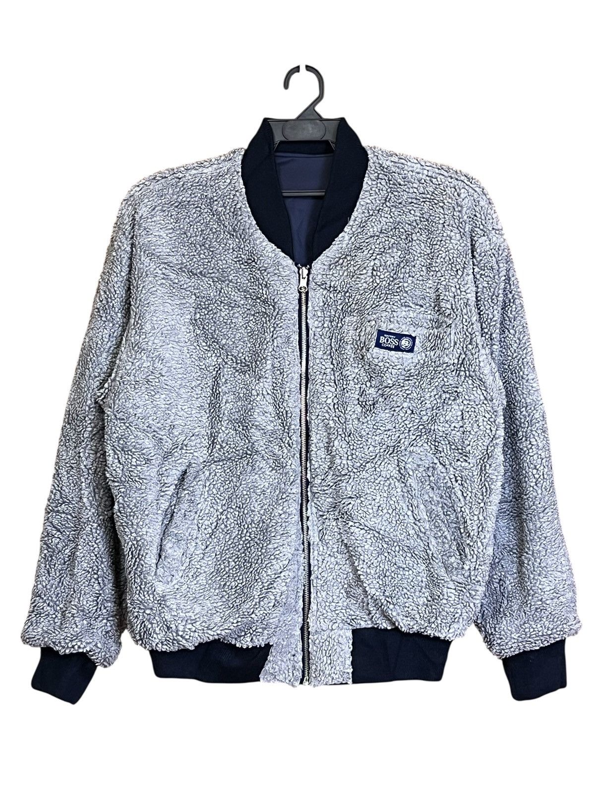 Japanese Brand Vintage SUNTORY BOSS COFFE reversible ma-1 bomber jackets Size US L / EU 52-54 / 3 - 5 Thumbnail