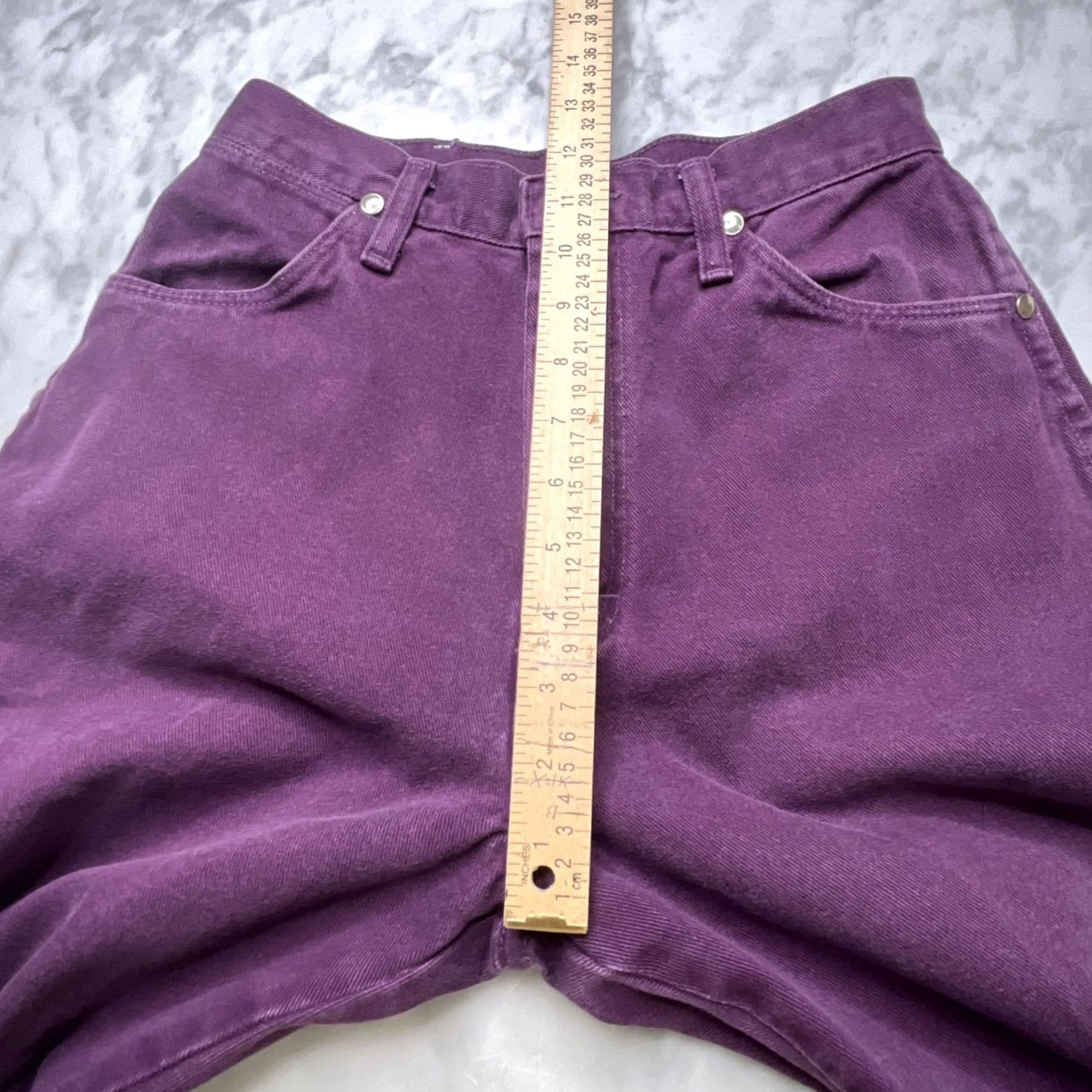 Wrangler VINTAGE Wrangler Bareback Jeans Purple Women’s 7/8x 30 Cotton Southwestern 12NBPKB Size 28" / US 6 / IT 42 - 7 Thumbnail