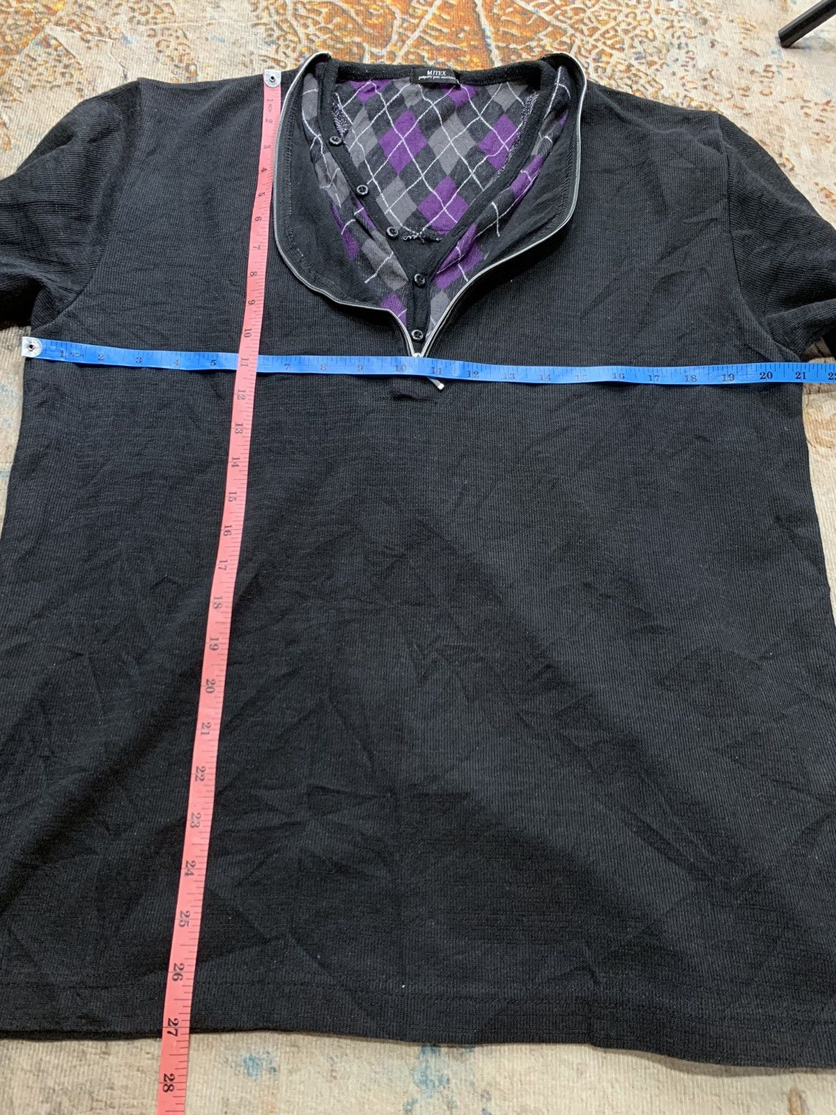 If Six Was Nine Japanese double layerd Gothic Rock Long Sleve Mitex Style Size US L / EU 52-54 / 3 - 5 Thumbnail